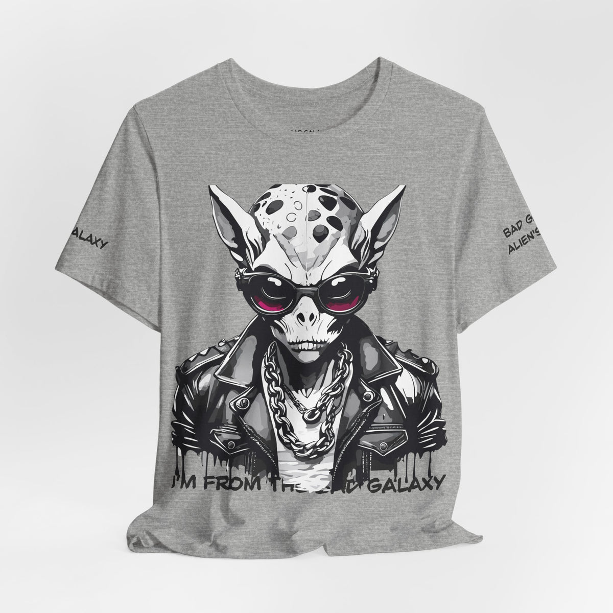 Alien Graphic Unisex Cotton Bella+Canvas Tee with Art Design b50