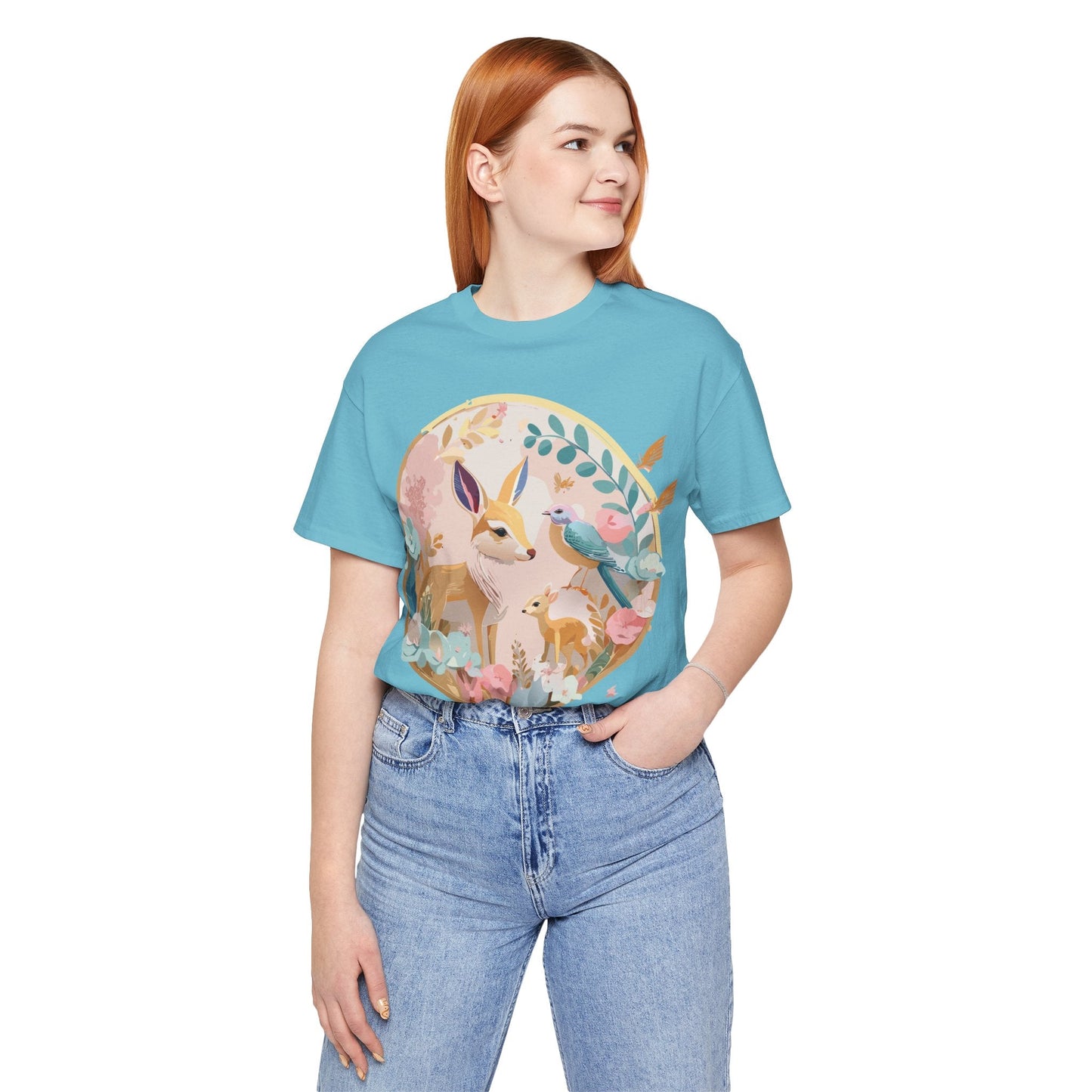 Adelpha Medallion Graphic T Shirt Unisex Short Sleeve Vintage Inspired Art Design Tee