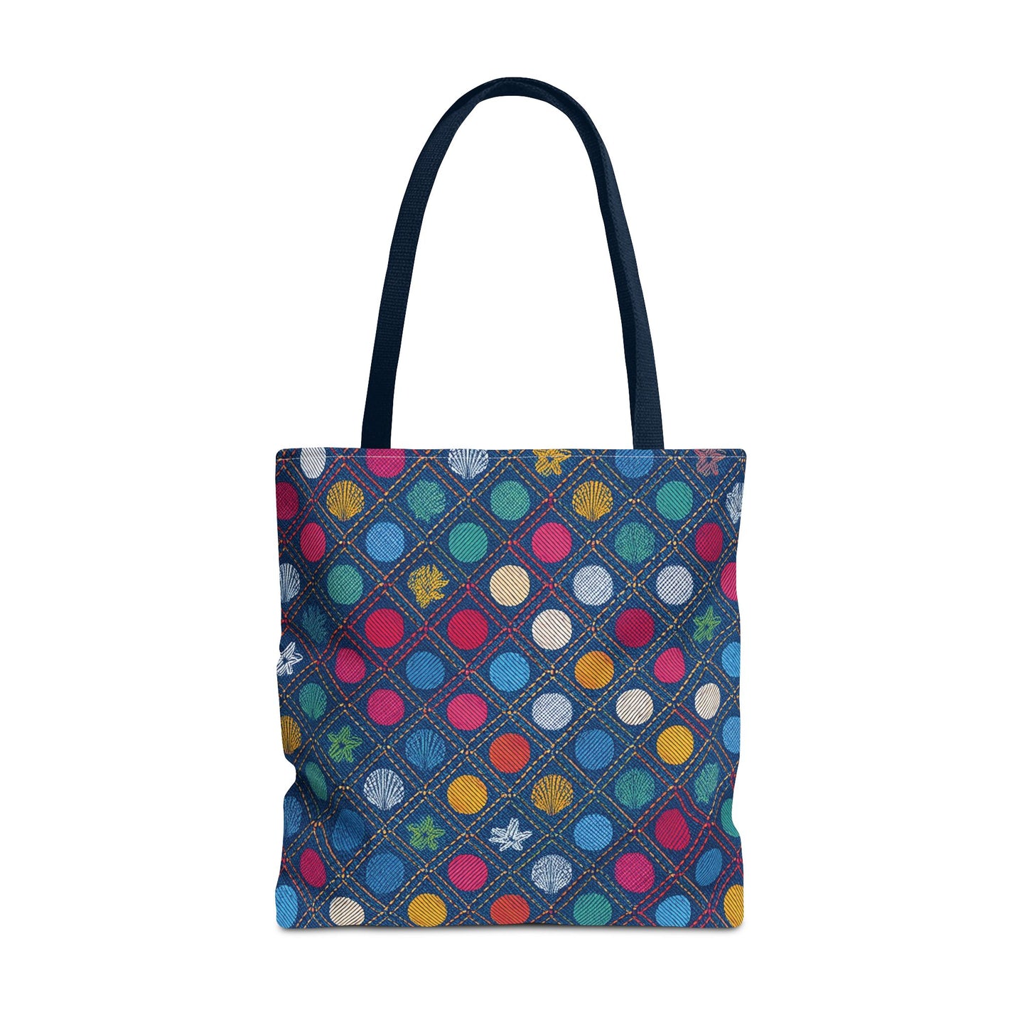 Denim Fabric Imitation Print Unisex Canvas Bag Poly Spun 3 Sizes Tote Bag 182-6