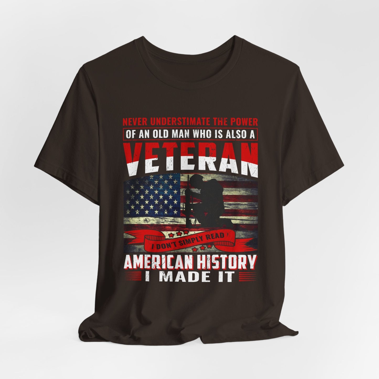 Army Veteran Patriotic Graphic Design Unisex Cotton T-Shirt v32