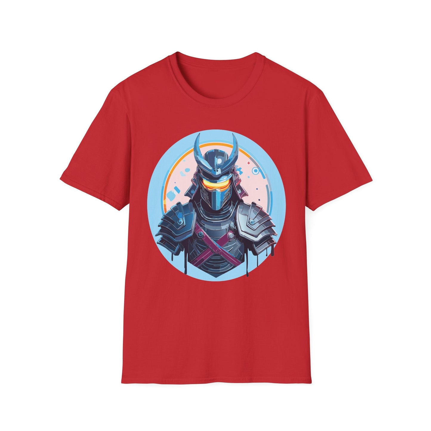 Samurai T Shirt Unisex Softstyle 64000 Tee Lightweight Comfortable 100 Percent Ring Spun Cotton