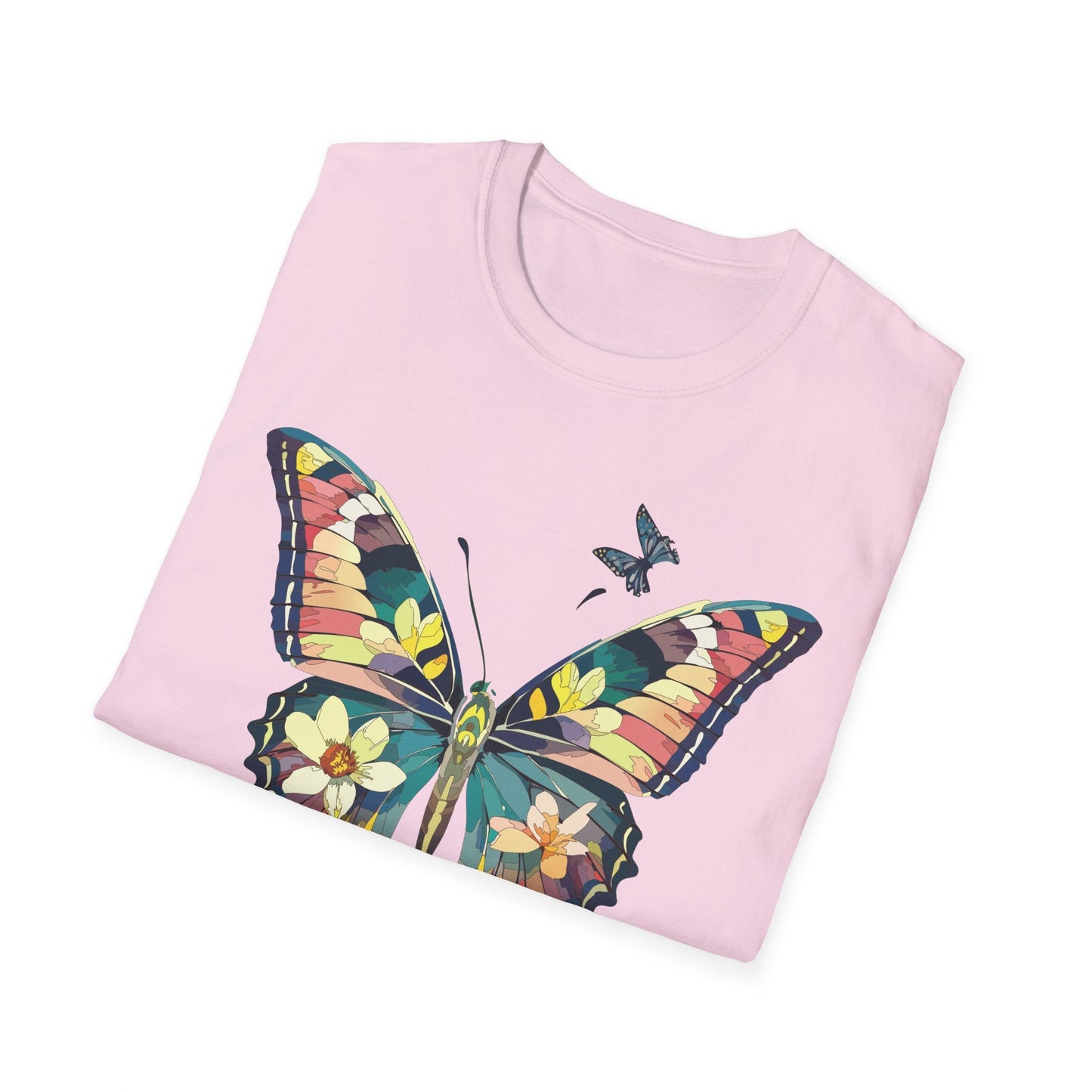 Butterfly T Shirt For Unisex Softstyle 64000 Short Sleeve Monarch Butterfly Tee Design