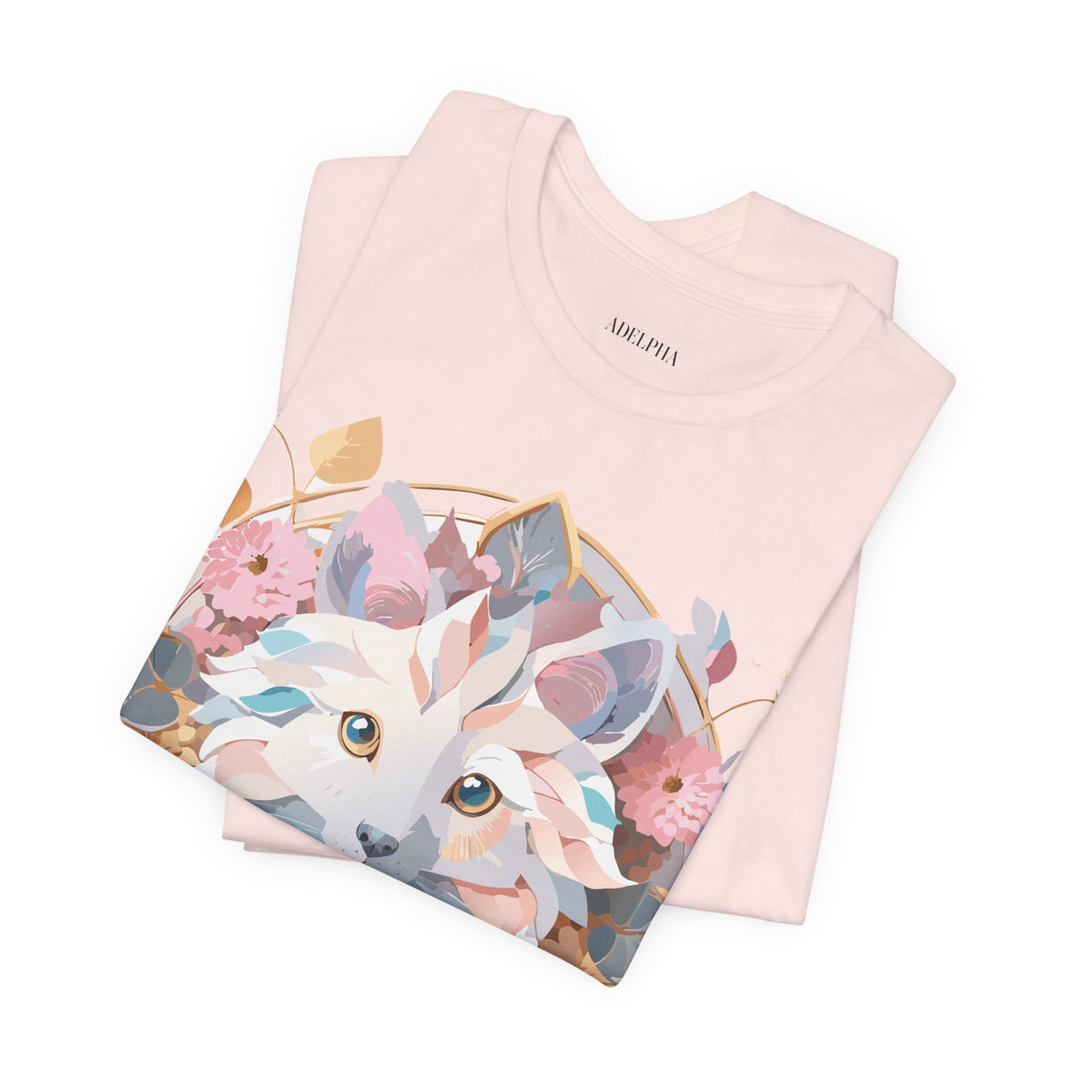 Medallion Graphic Unisex Cotton Bella+Canvas Tee with Art Design d33