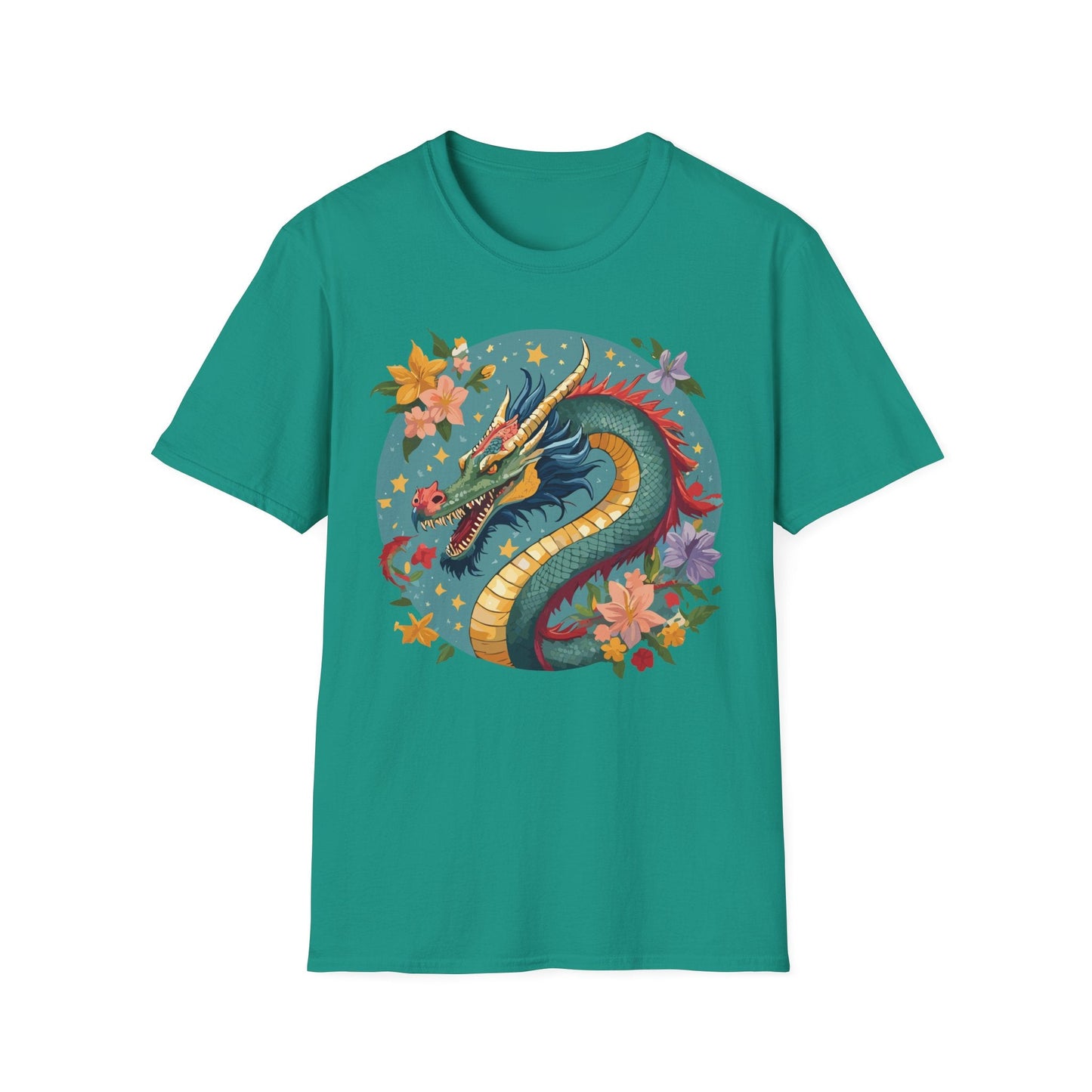 Dragon Graphic Unisex 100 Cotton Tee with Animal Artwork Design 11