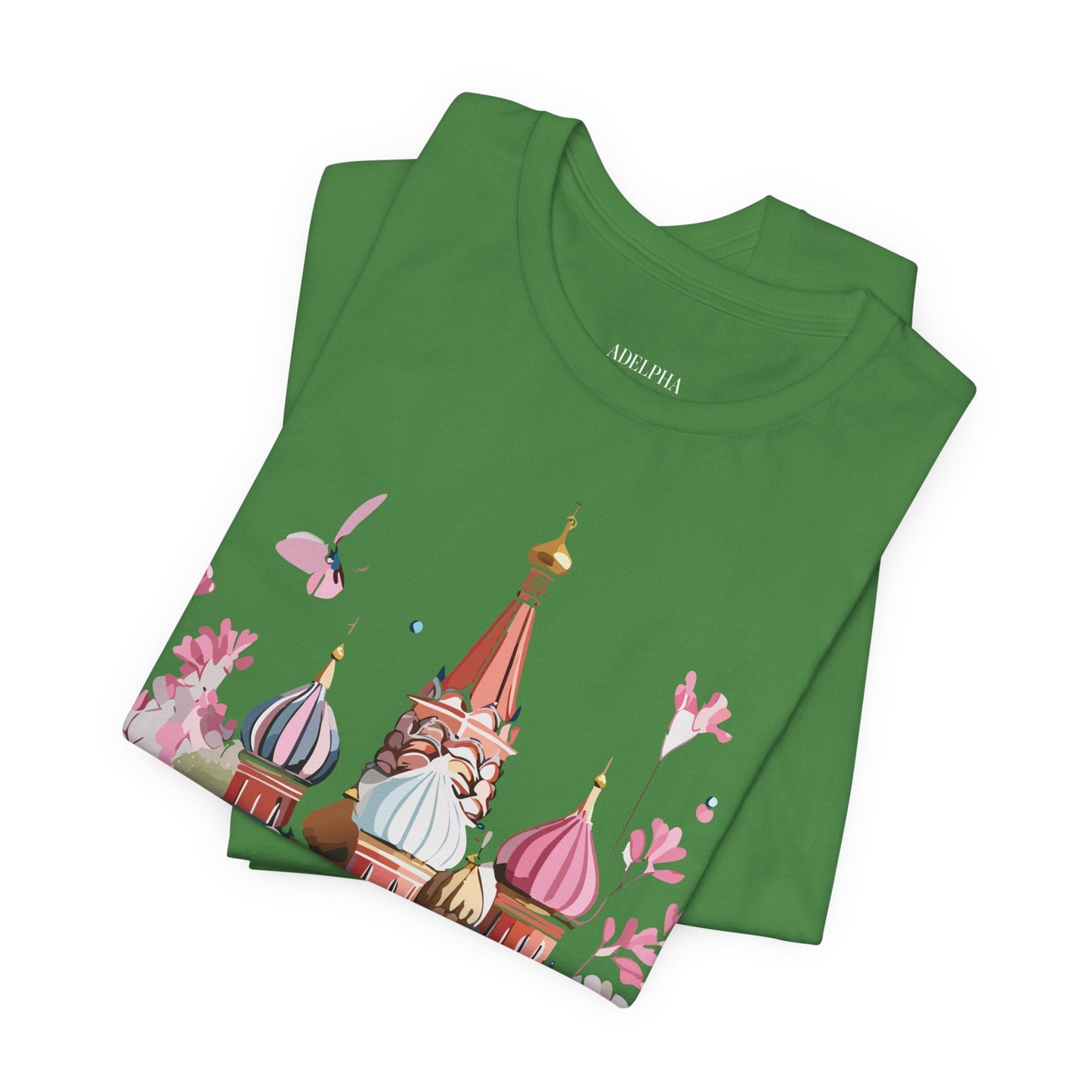 Unisex Moscow Tourist Shirt Graphic Tee By Adelpha Vintage Inspired Art For Everyday Wear