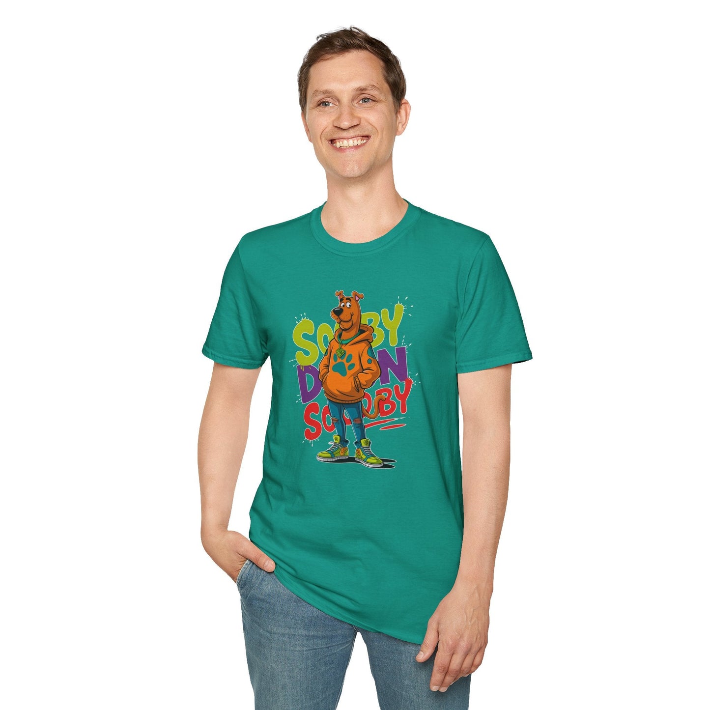 Unisex Cartoon T Shirt With Animation And Funny Animals Tee Gildan Softstyle 64000