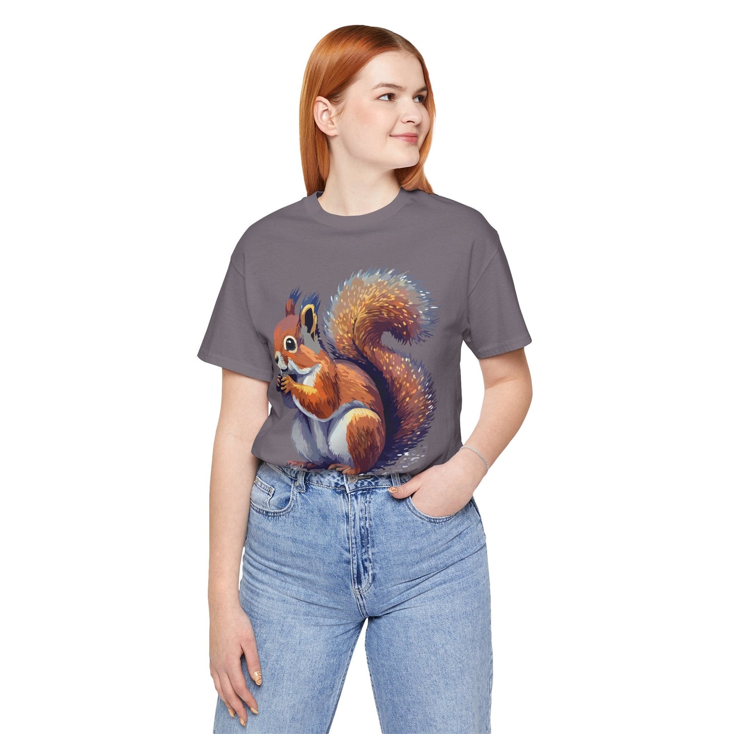 Unisex Animal Print Tee Shirt With Wild Animals Artwork Gildan Softstyle 64000 Cotton