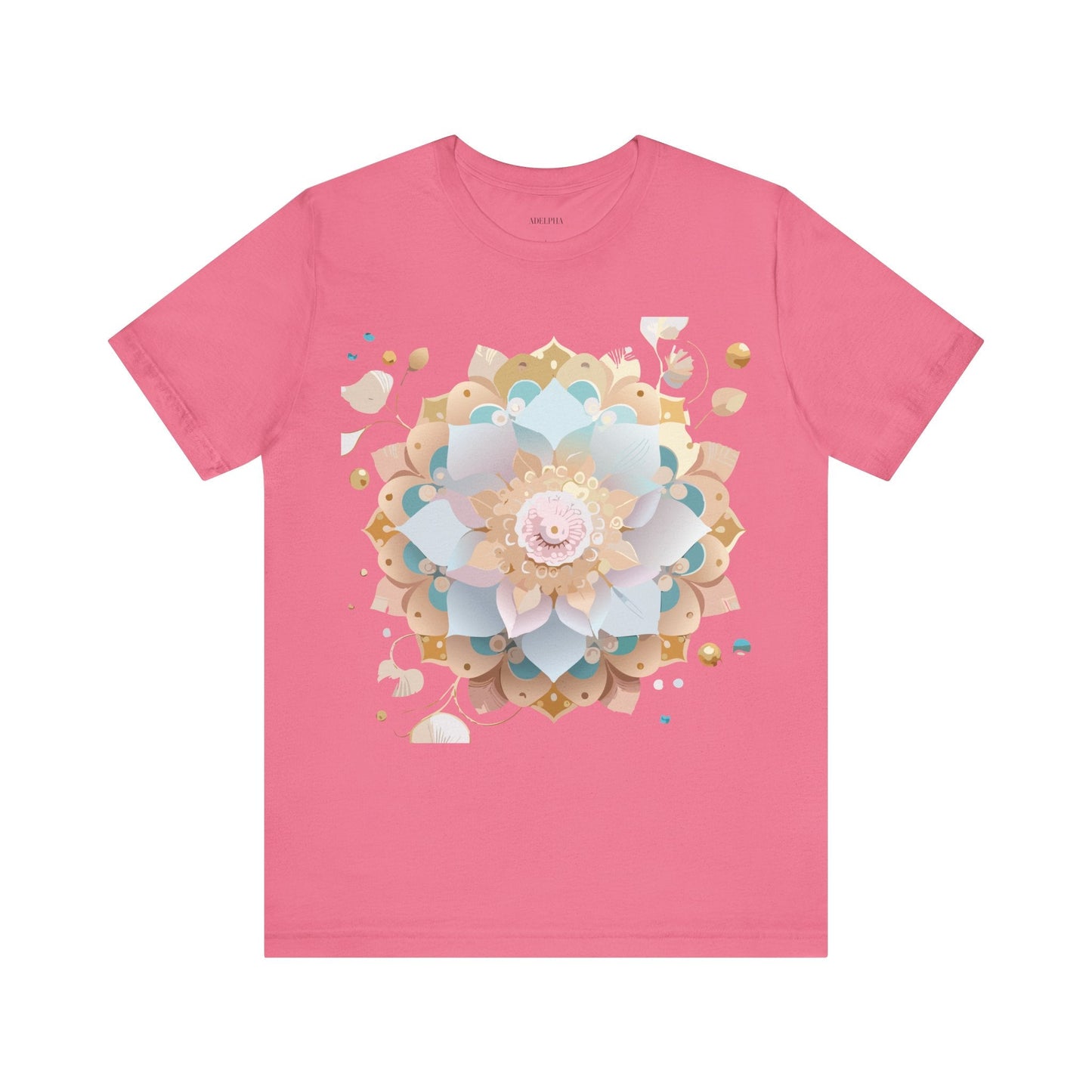 Mandala Graphic Unisex 100 Cotton Vintage Floral Artwork Tee 9