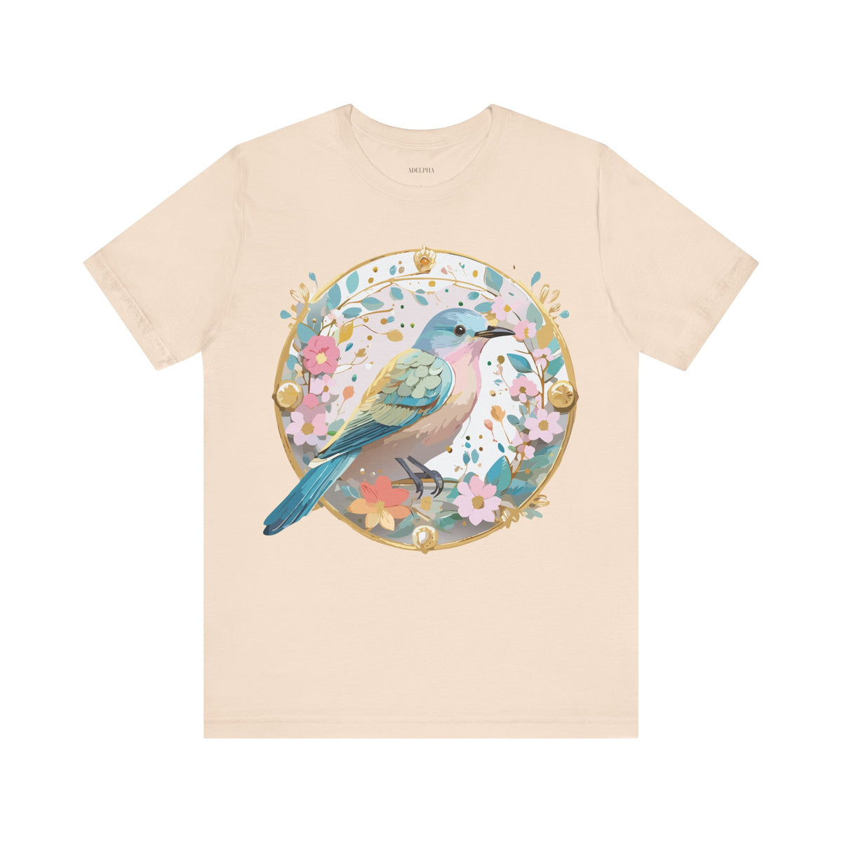 Medallion Graphic Unisex Cotton Bella+Canvas Tee with Art Design d46