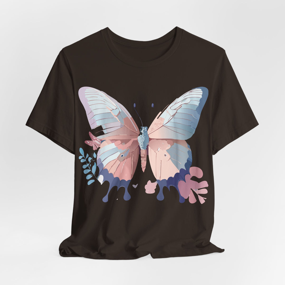 Butterfly Graphic Unisex Cotton Bella+Canvas Tee with Art Design n70