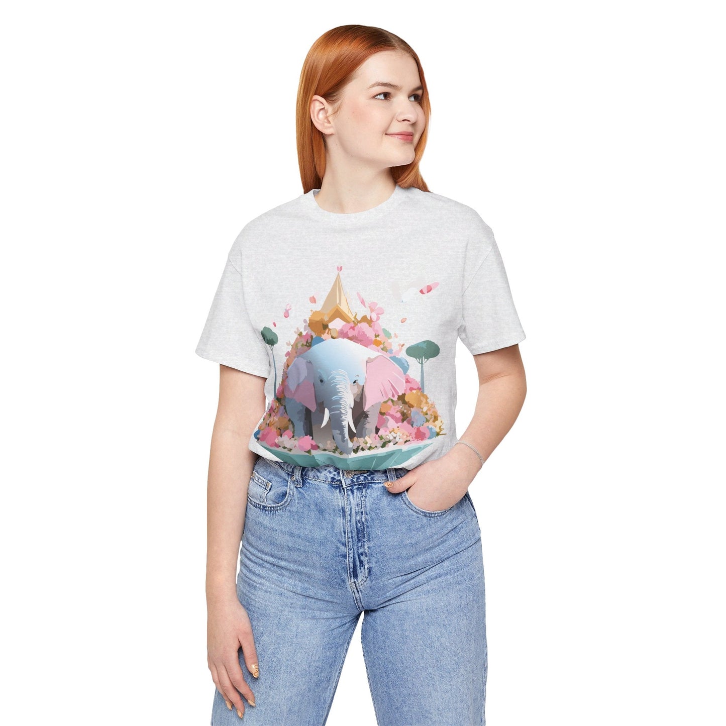 Elephant Graphic Tee Unisex Jersey Short Sleeve Adelpha Vintage Inspired Artwork