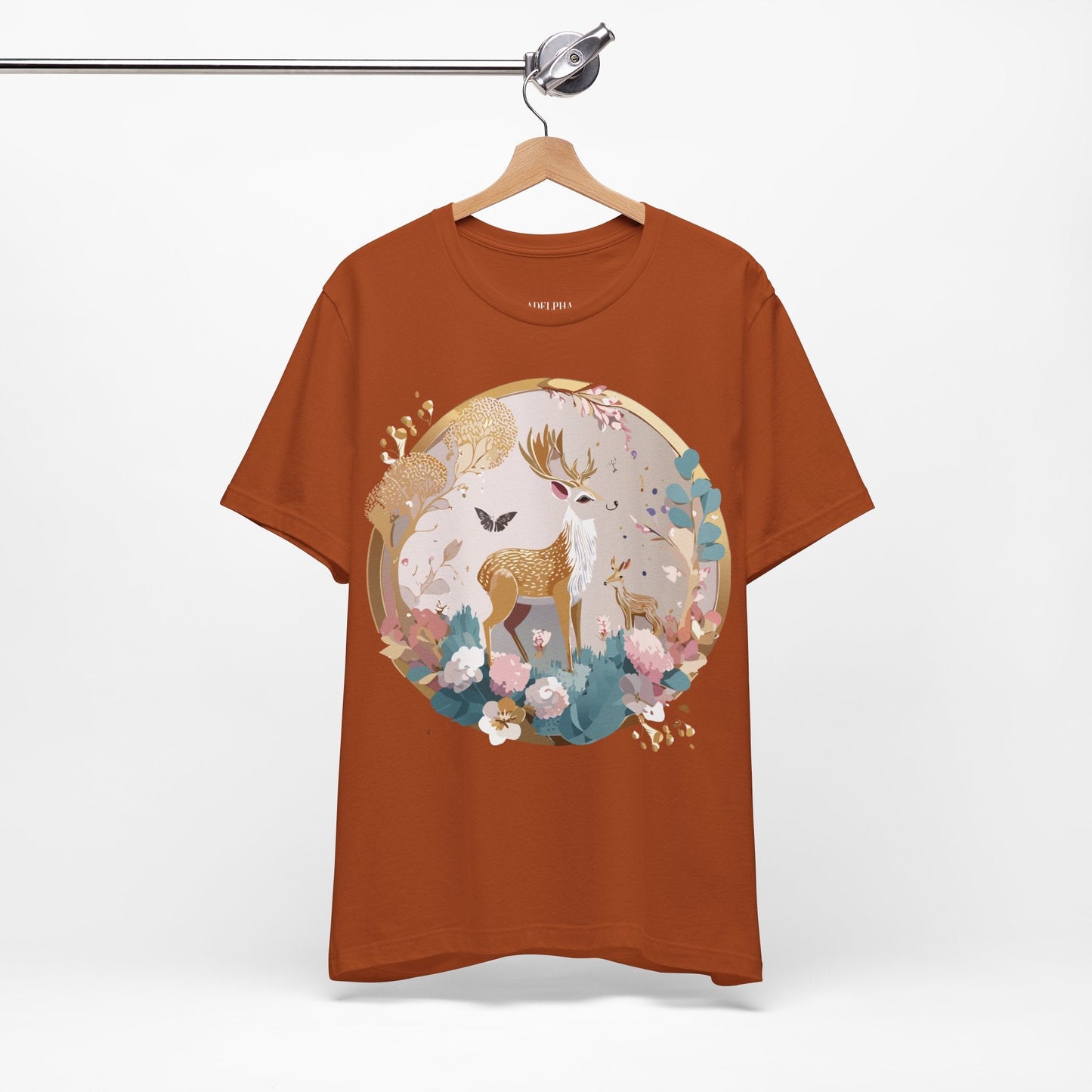Medallion Graphic T Shirt Unisex Adelpha Vintage Inspired Artwork Short Sleeve Tee