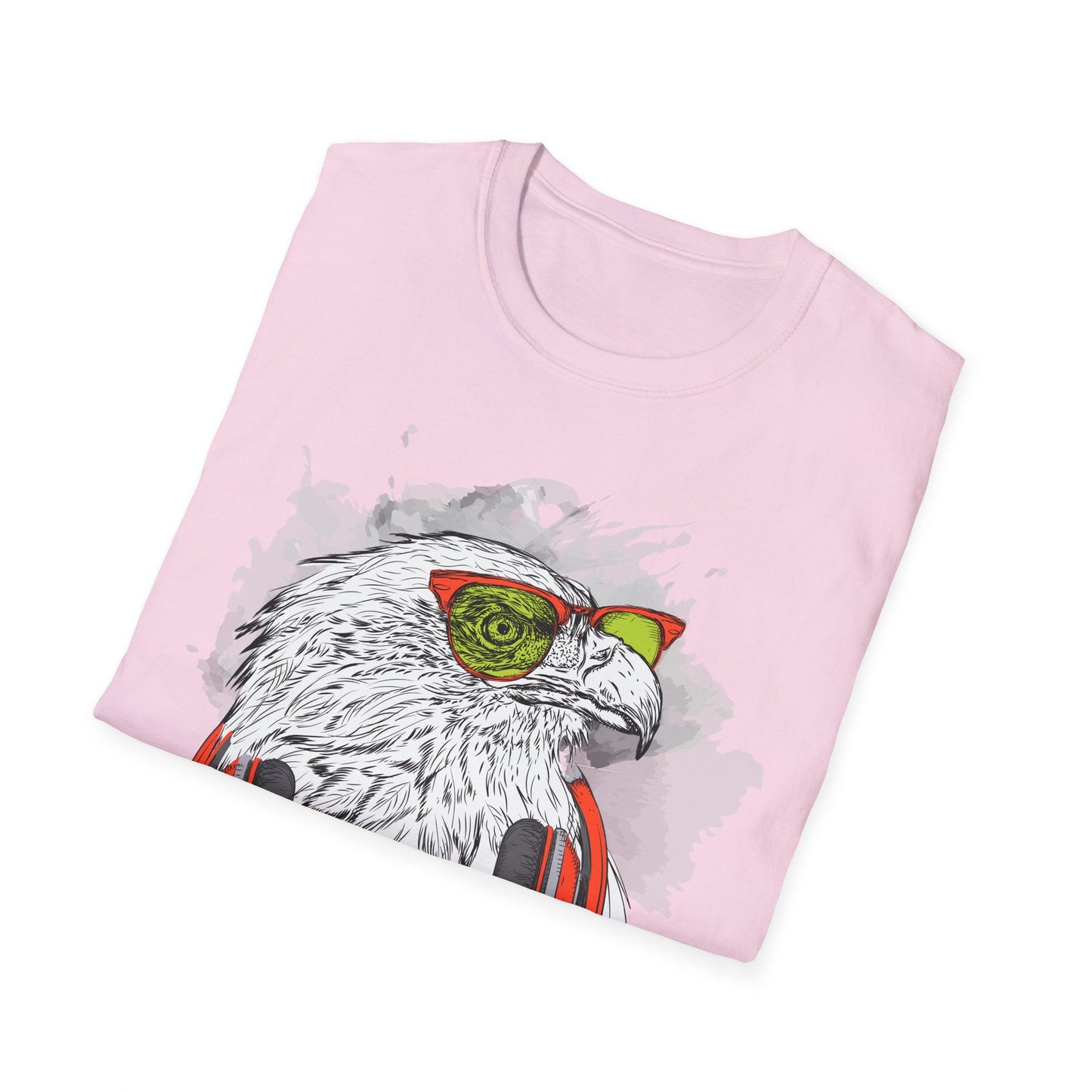 I Love Music Animals Shirt With Headphones Unisex Gildan Softstyle 64000 Tee Premium