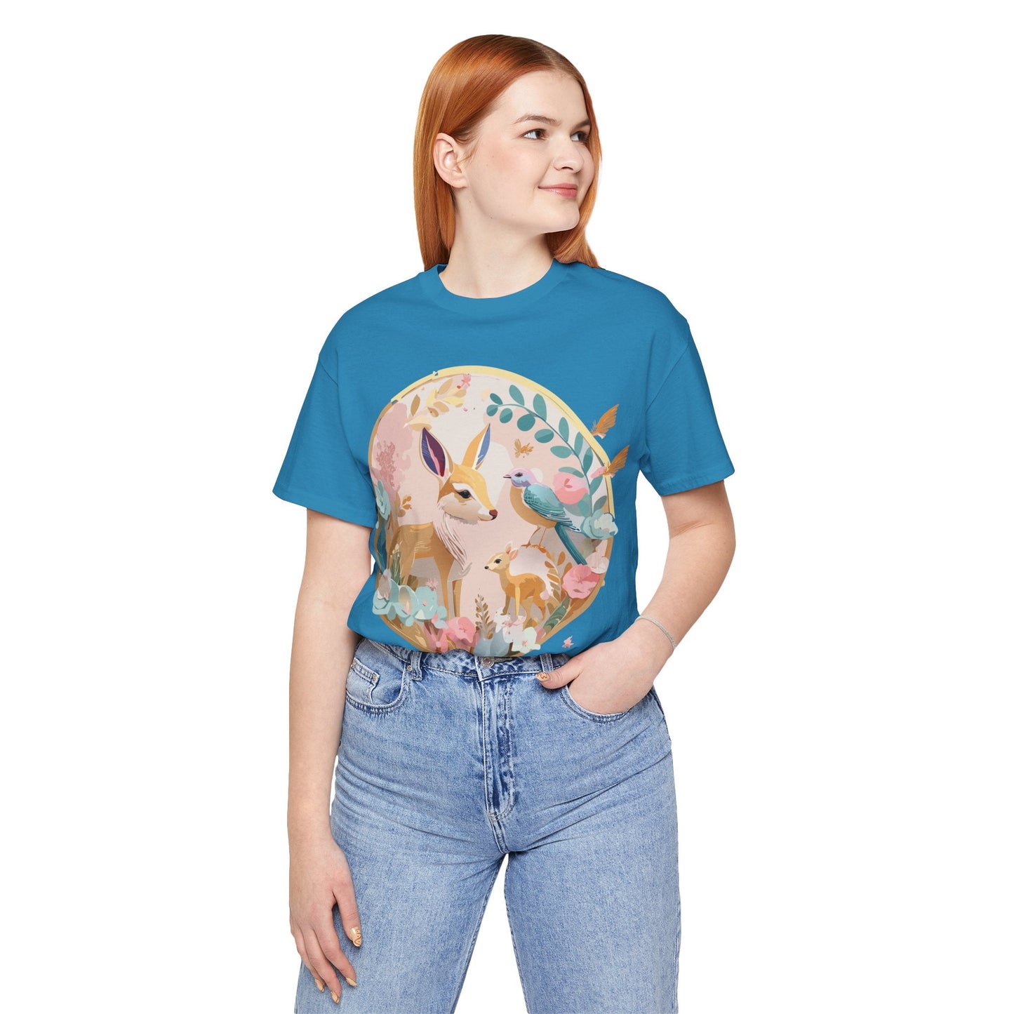 Adelpha Medallion Graphic Tee Unisex Short Sleeve Shirt Vintage Inspired Art Design