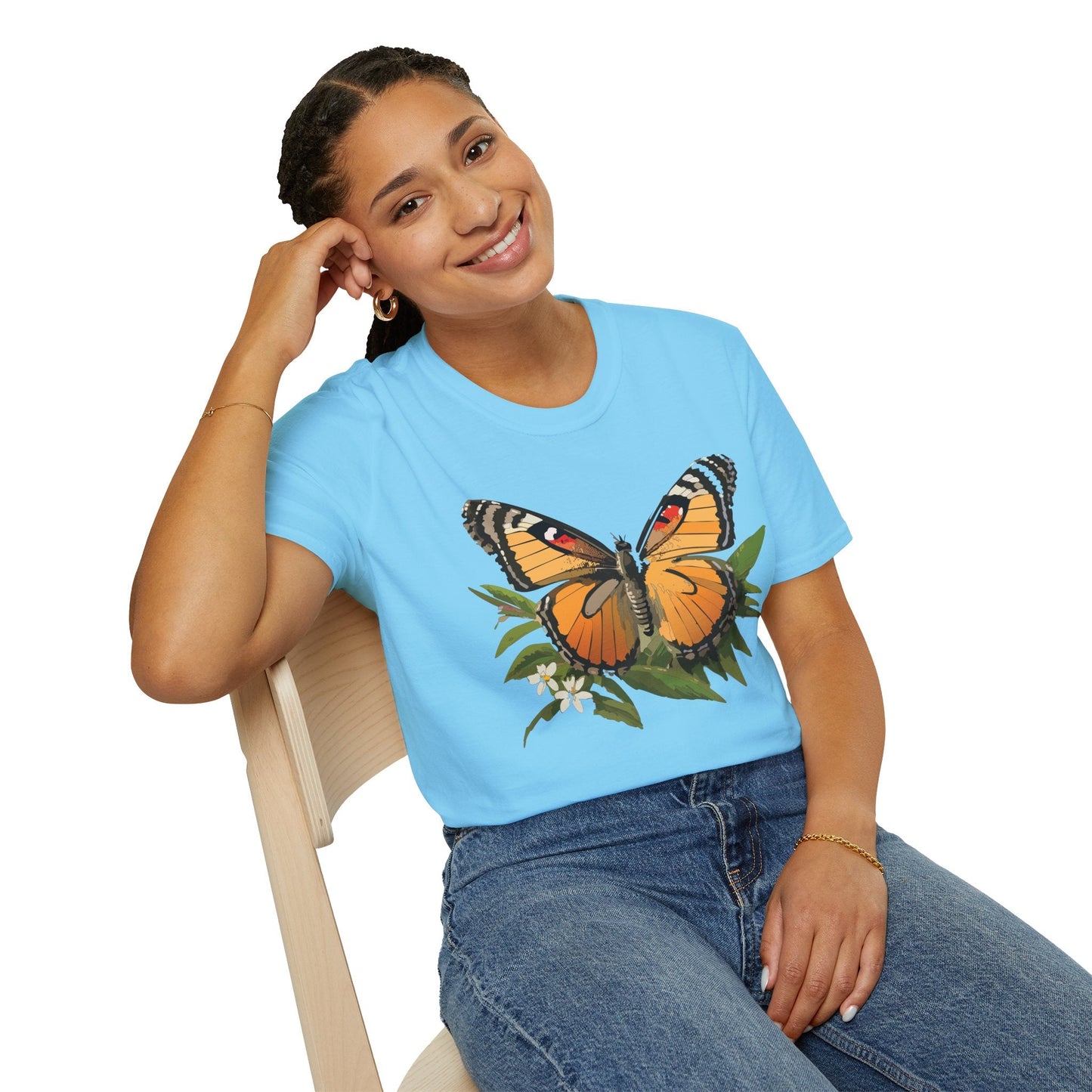 Monarch Butterfly Shirt Unisex Softstyle Tee 100 Percent Ring Spun Cotton Gildan 64000