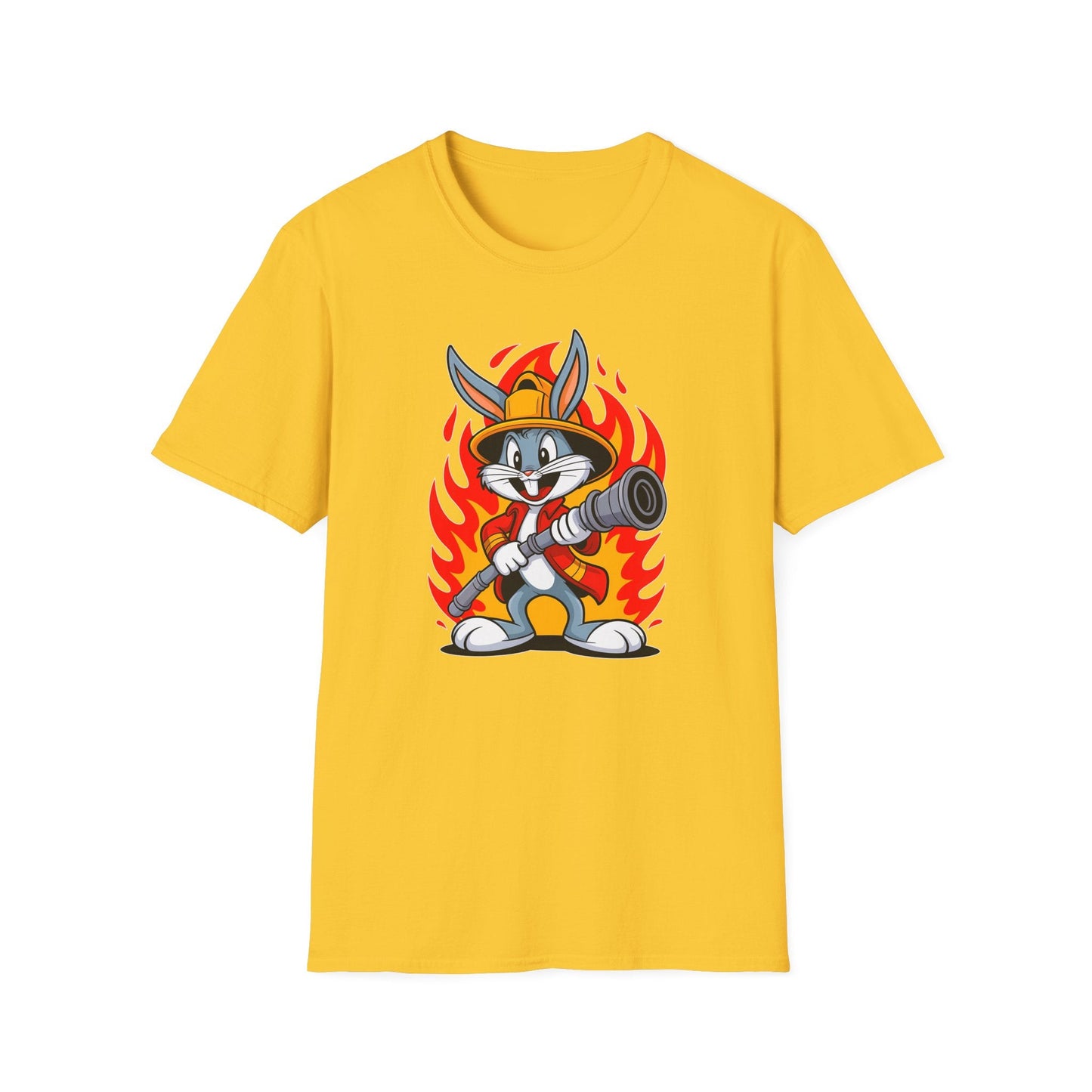 Bugs Bunny T Shirt Unisex Cartoon Graphic Tee 100 Percent Ring Spun Cotton Softstyle