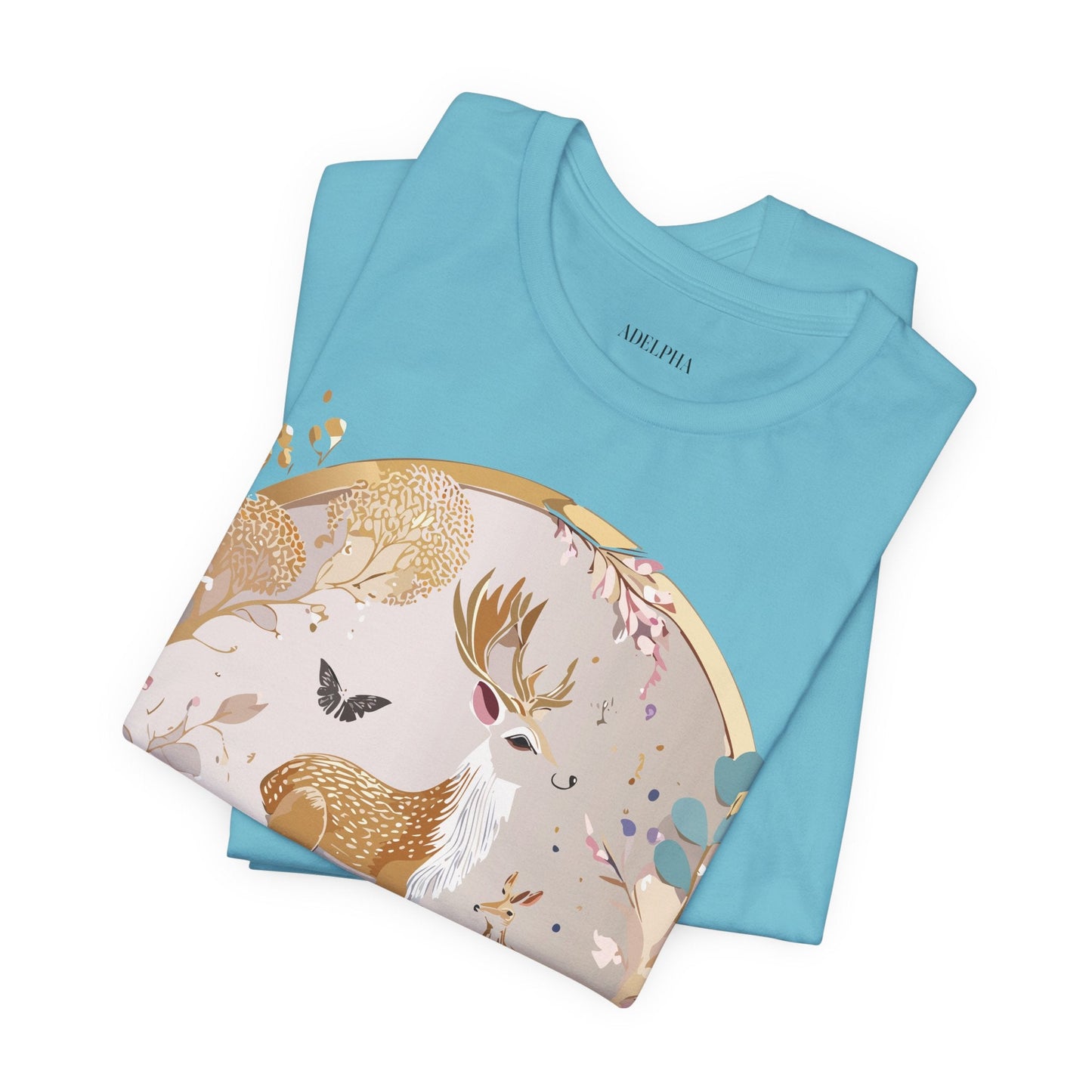 Medallion Graphic Unisex 100 Cotton Vintage Animal Medal Artwork Tee 13