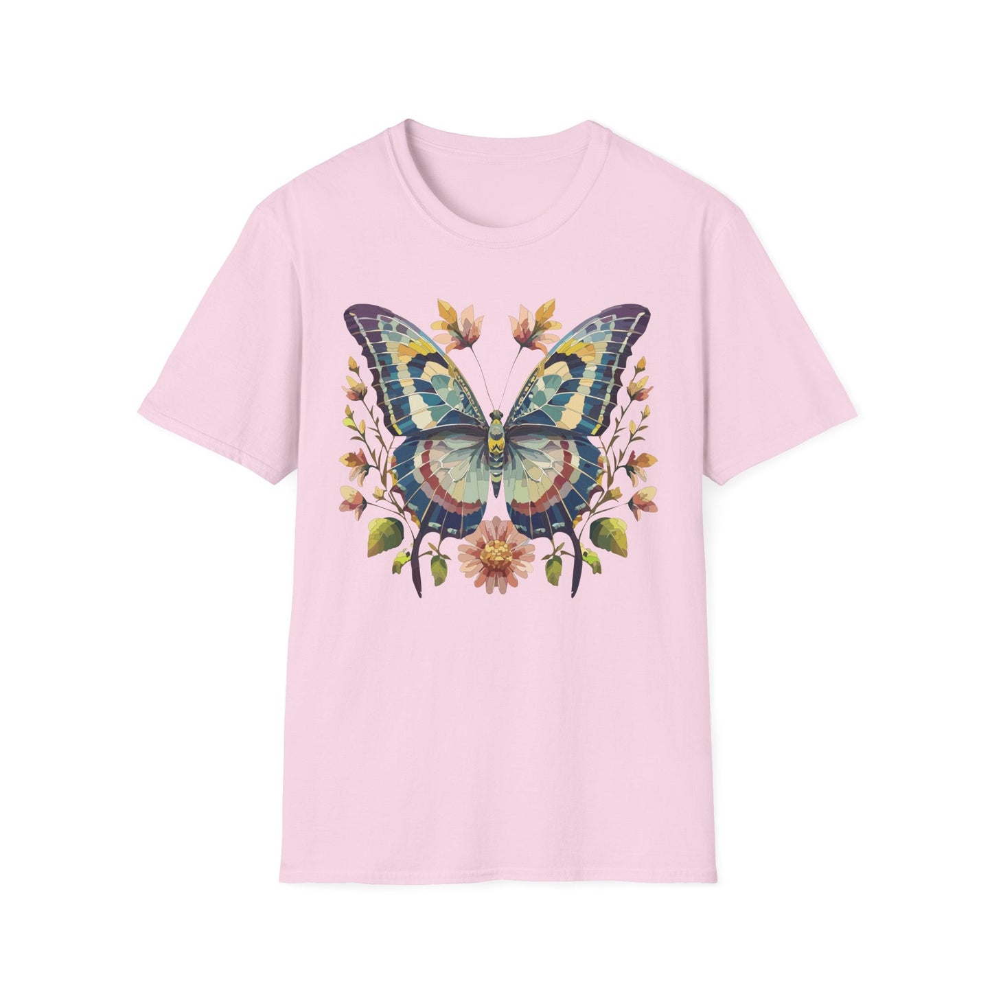 Butterfly Shirt Unisex T Shirt With Monarch Design Gildan Softstyle 64000 Ring Spun Cotton Tee