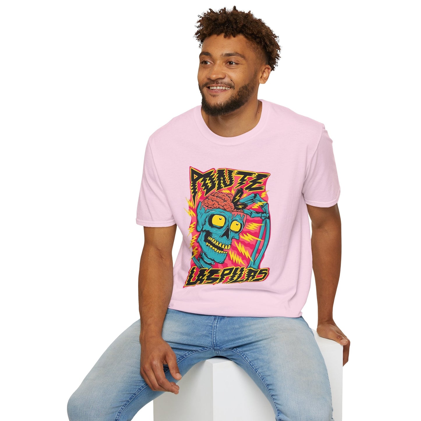 Skull Tee Shirt Unisex Skeleton Shirt Gildan Softstyle 64000 100 Percent Ring Spun Cotton