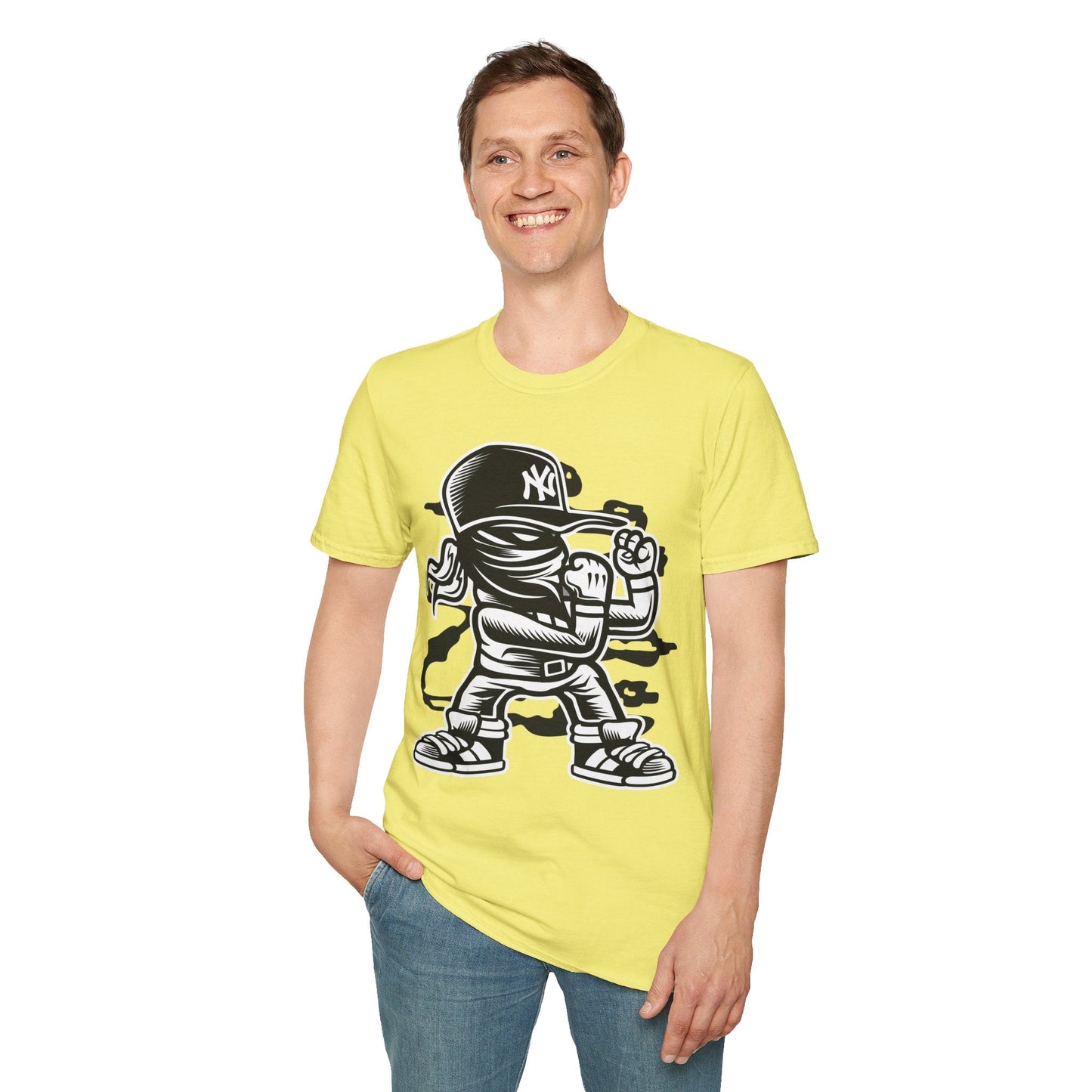 Cartoon T Shirt Animation T Shirt Funny Tee Shirt Unisex Softstyle Cotton Tee Gildan 64000