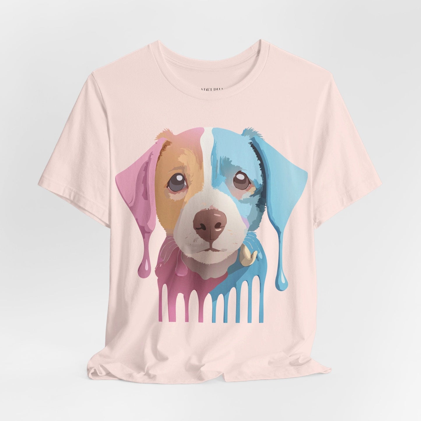 Unisex Dog Graphic Tee With Vintage Inspired Artwork By Adelpha Short Sleeve Casual Shirt