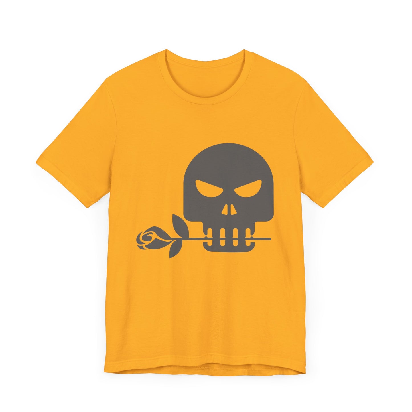 Unisex Cotton Tee Shirt with Skull