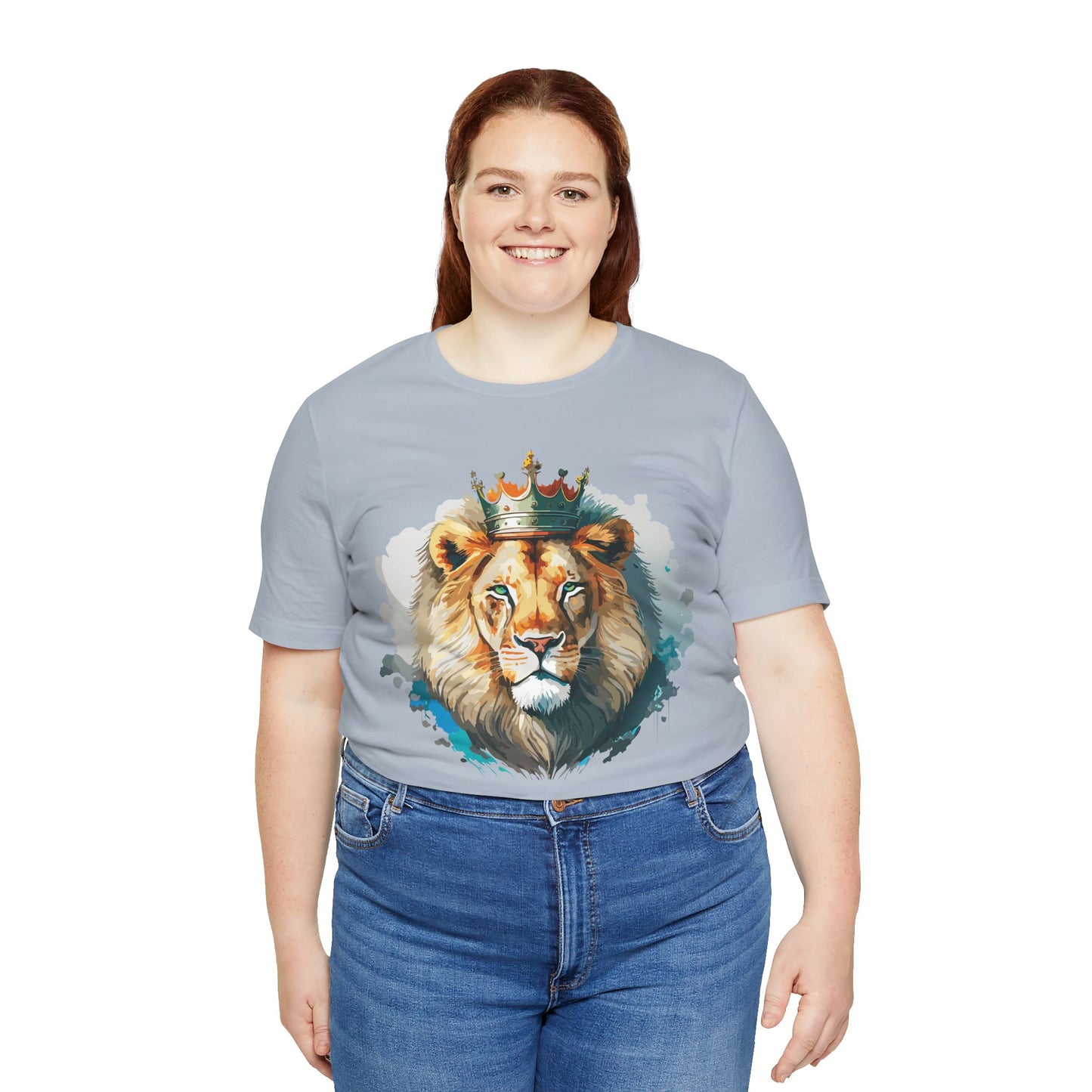 Lion Shirt, Animal Shirt, T-Shirt with Lion, Art Design Tee, Animal Tees, Safari T-Shirt, Crown Tee 13