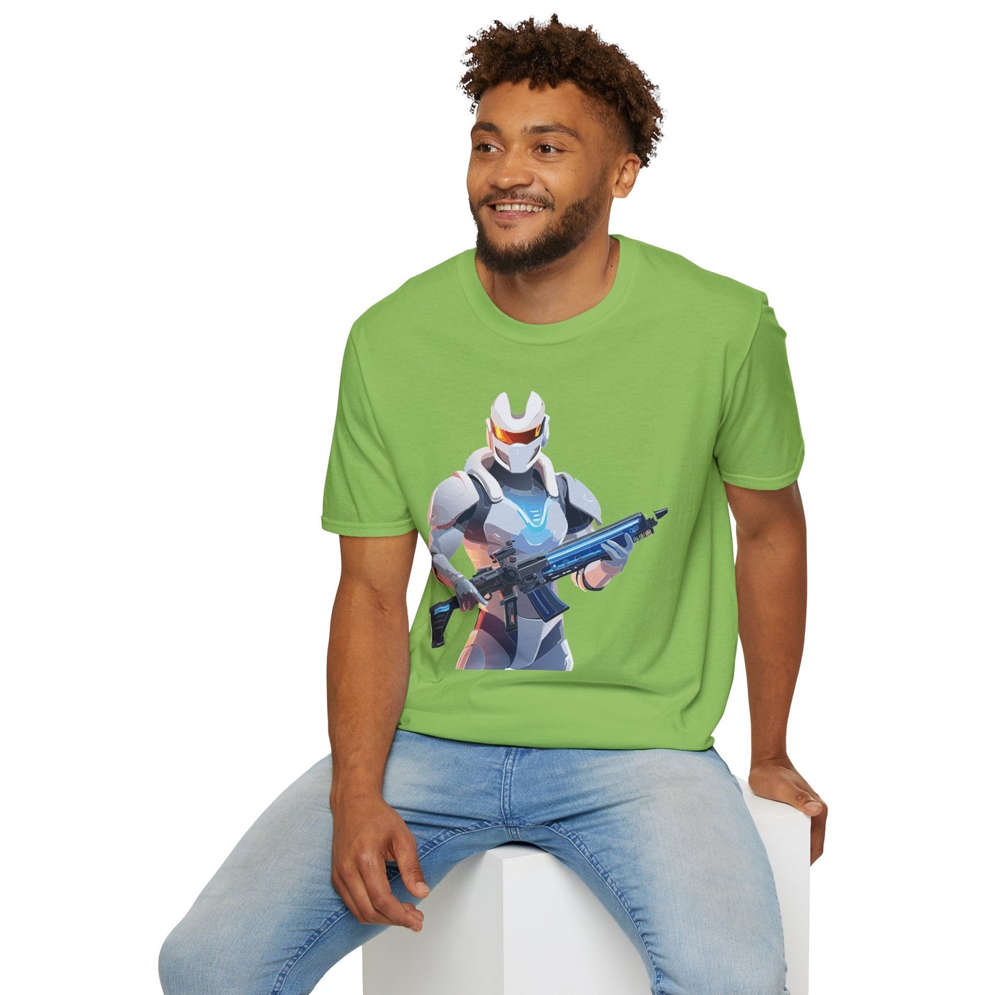 Robocop T Shirt Unisex Gildan Softstyle 64000 100 Percent Ring Spun Cotton Tee With Artwork