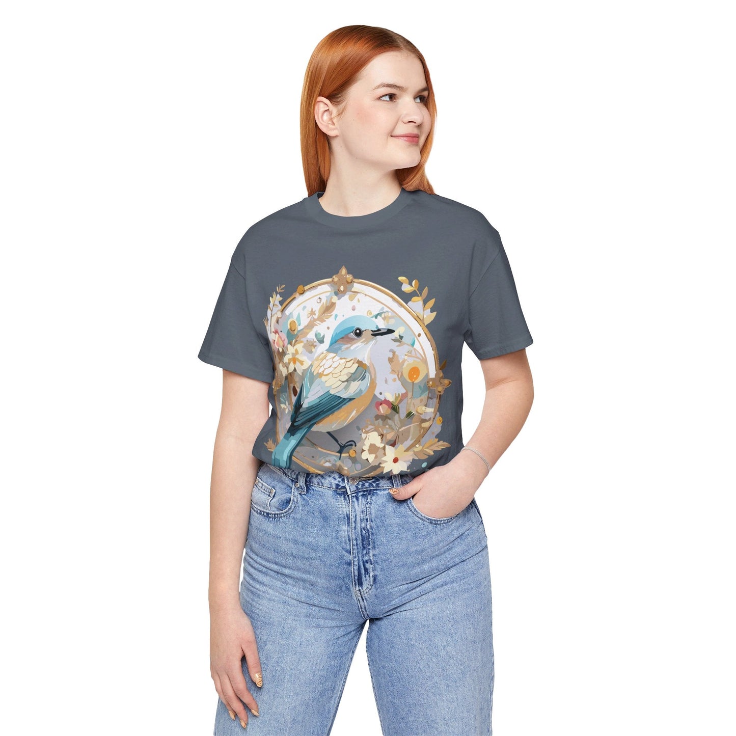Adelpha Medallion Graphic Tee Unisex Jersey Short Sleeve Vintage Art Design Shirt