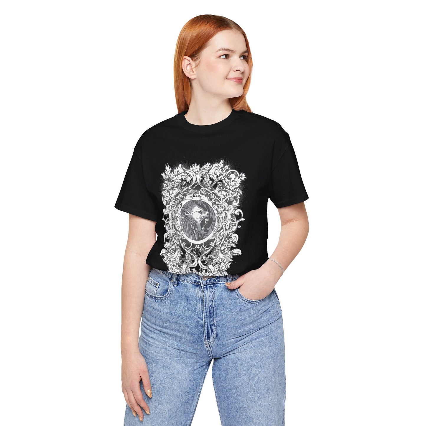 Gothic Illustration Graphic Unisex Cotton T-Shirt r18