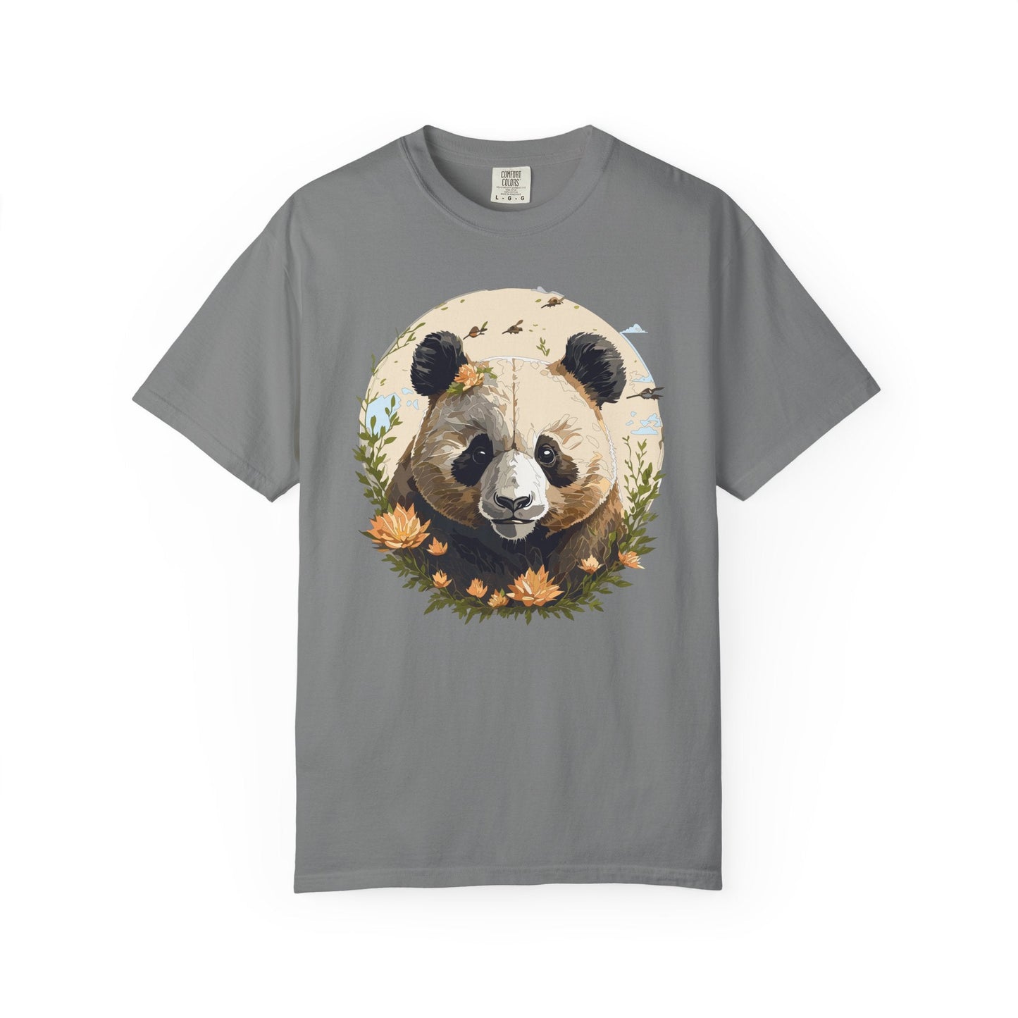 Panda Portrait Graphic T-Shirt Unisex Cotton Floral Animal Art Tee p9