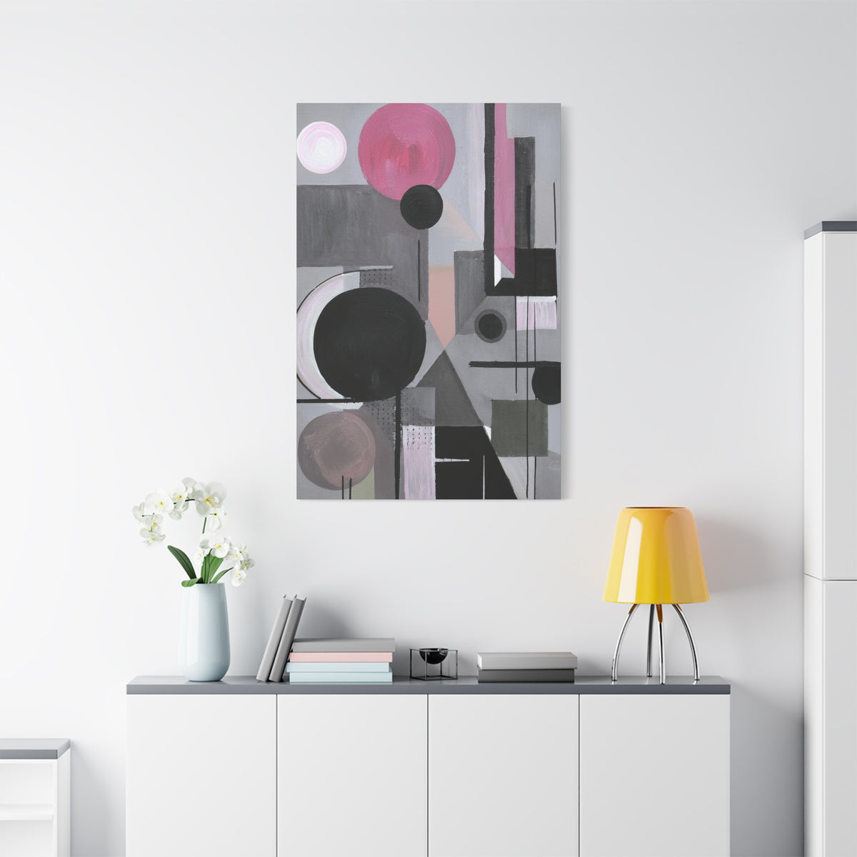 Abstract Geometric Painting Print Canvas 20x24,20x30,24x30 24x32,24x36,30x40 32x48,36x48,40x60 Pine-Wood Inner Frame ABS-42