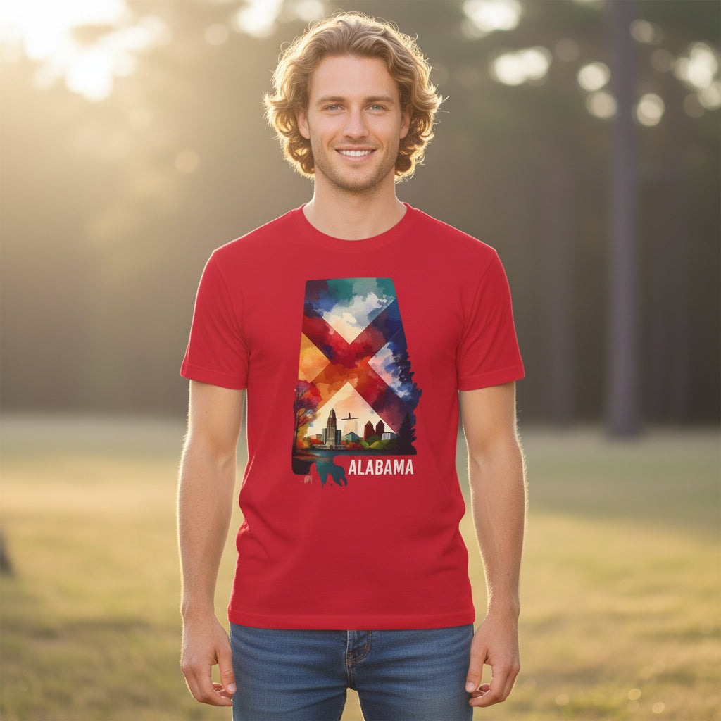 Alabama Graphic Unisex 100 Cotton T‑Shirt 1