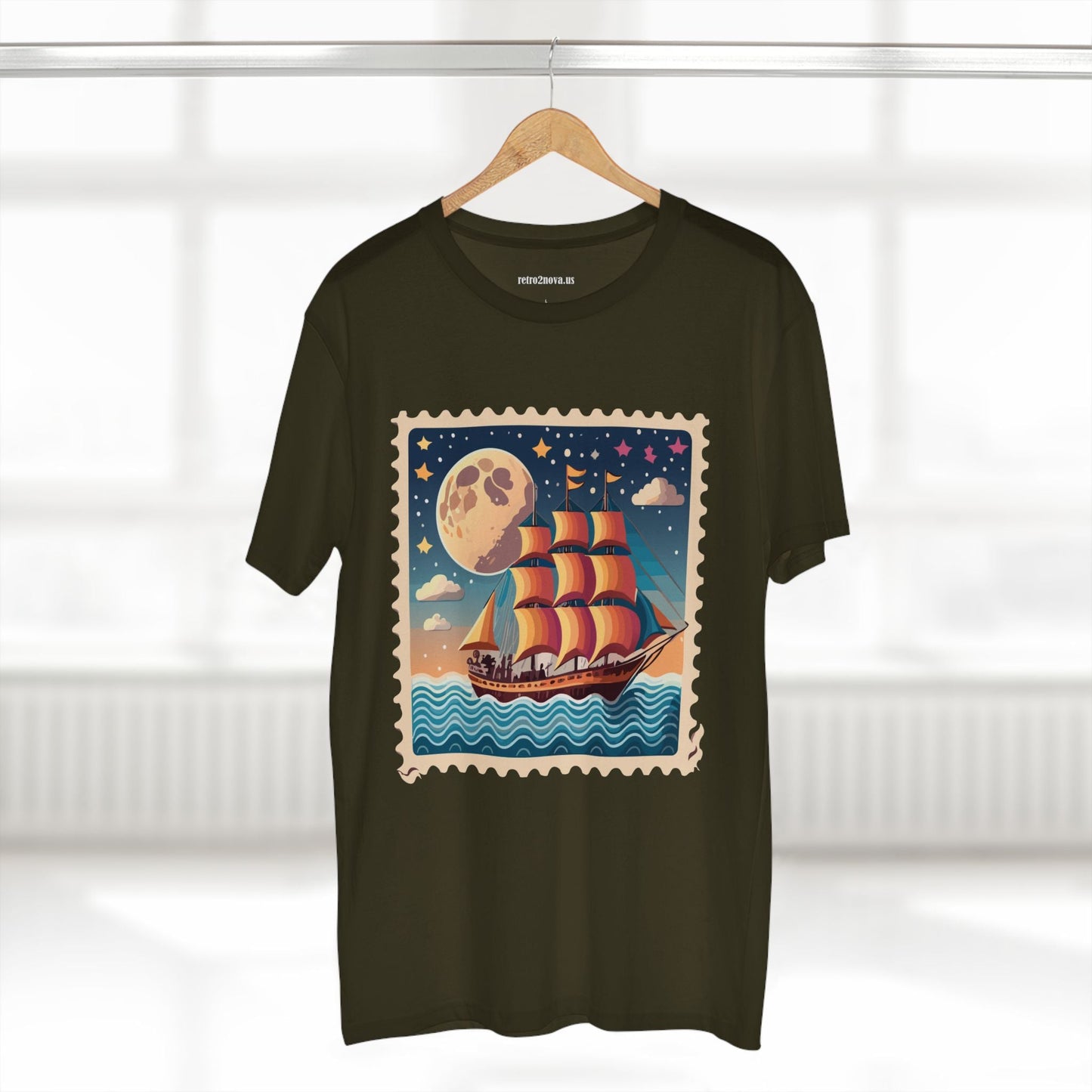 Stamp Shirt Postage Stamp Shirt PS 42 Unisex Premium Cotton Tee With Original Art Design Retro2Nova