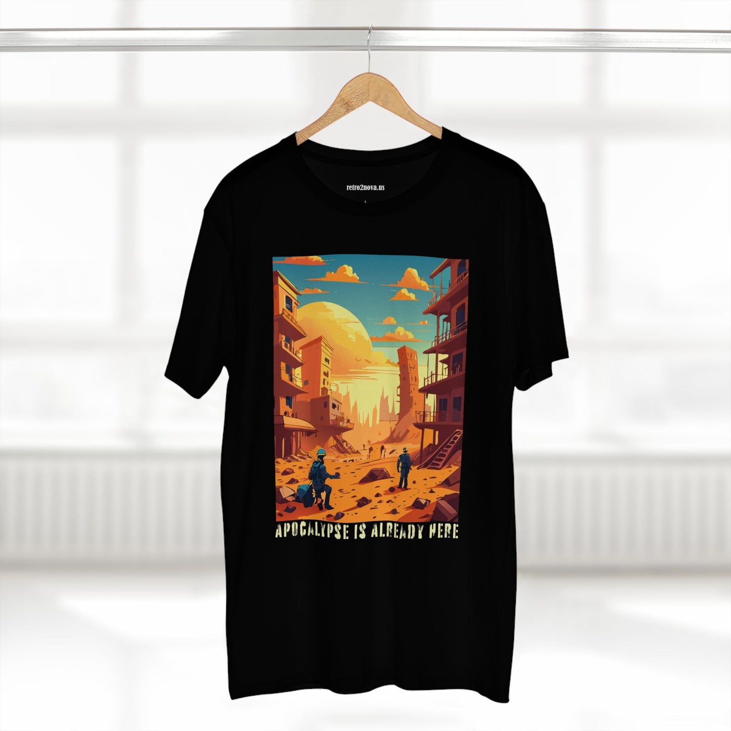 Cataclysm Doomsday Shirt Unisex Premium Cotton Tee With Original Art From Retro2Nova Art Collection