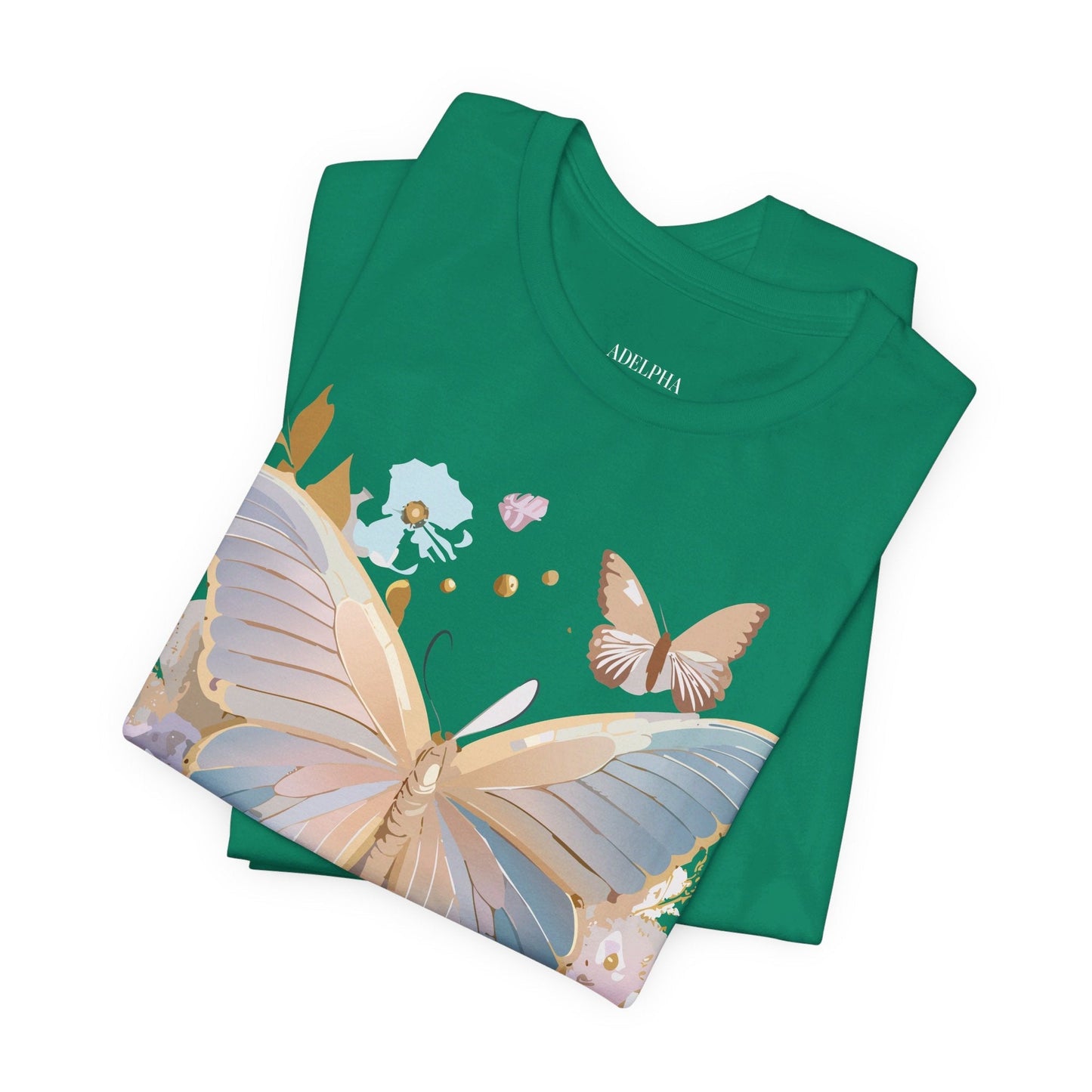 Butterfly Graphic T Shirt Unisex Vintage Artwork Tee By Adelpha