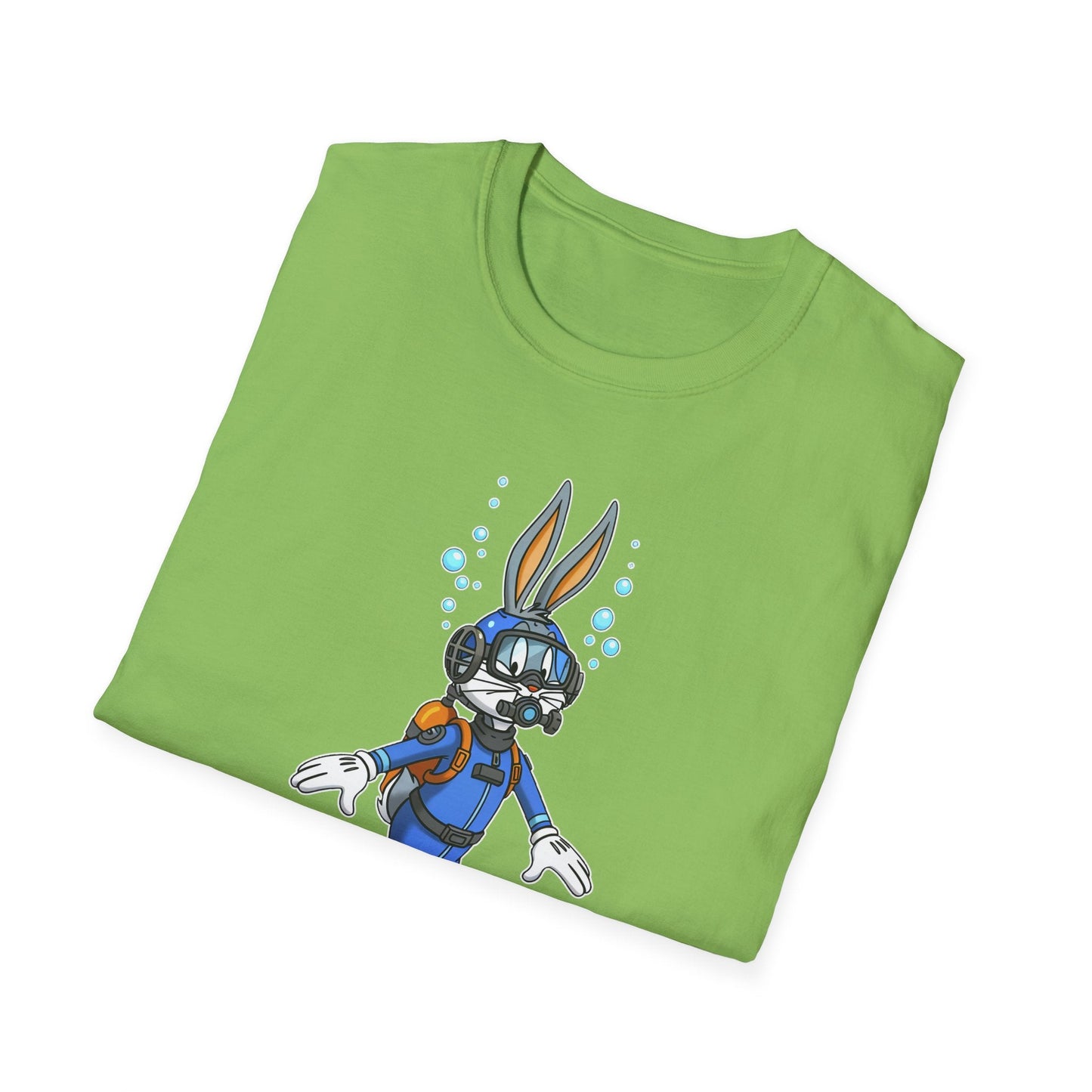 Cartoon Bunny Graphic Unisex Cotton Animal Animation Artwork Design Tee 16