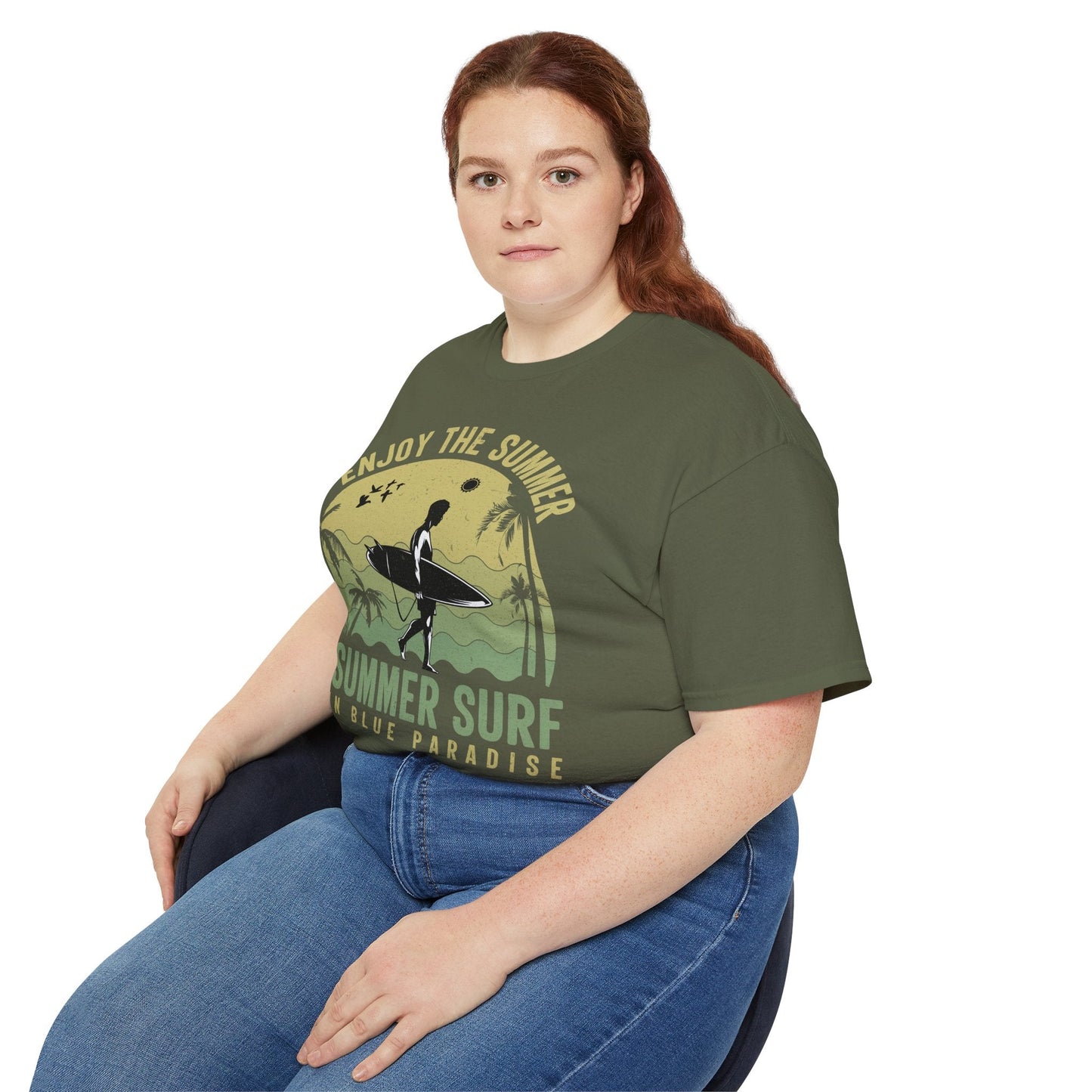Summer Surf Art Design T Shirt TeeGallery Gildan 2000 Unisex Cotton Tee Apparel Collection