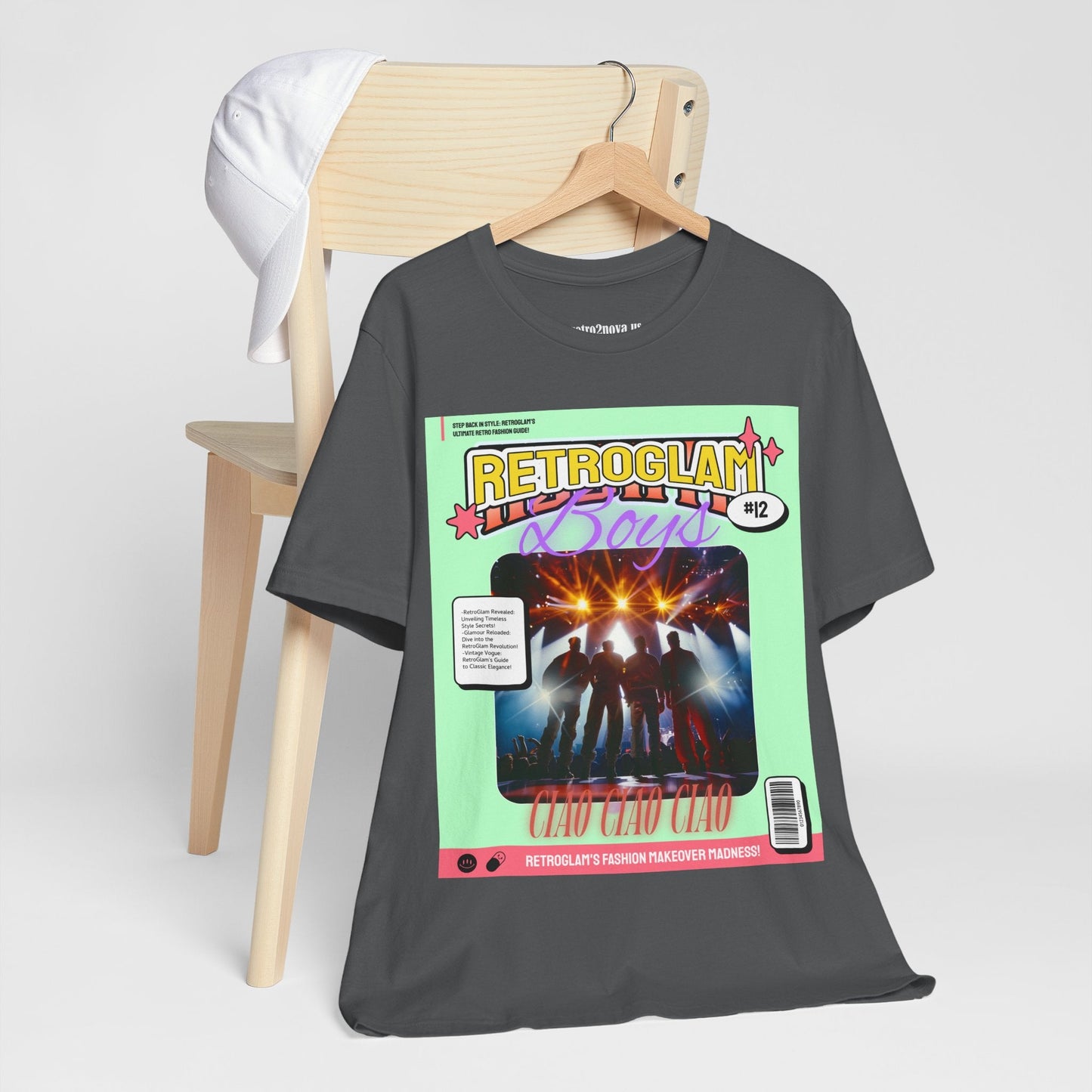 Magazine Cover Shirt Unisex Short Sleeve Tee Lightweight Breathable Fabric