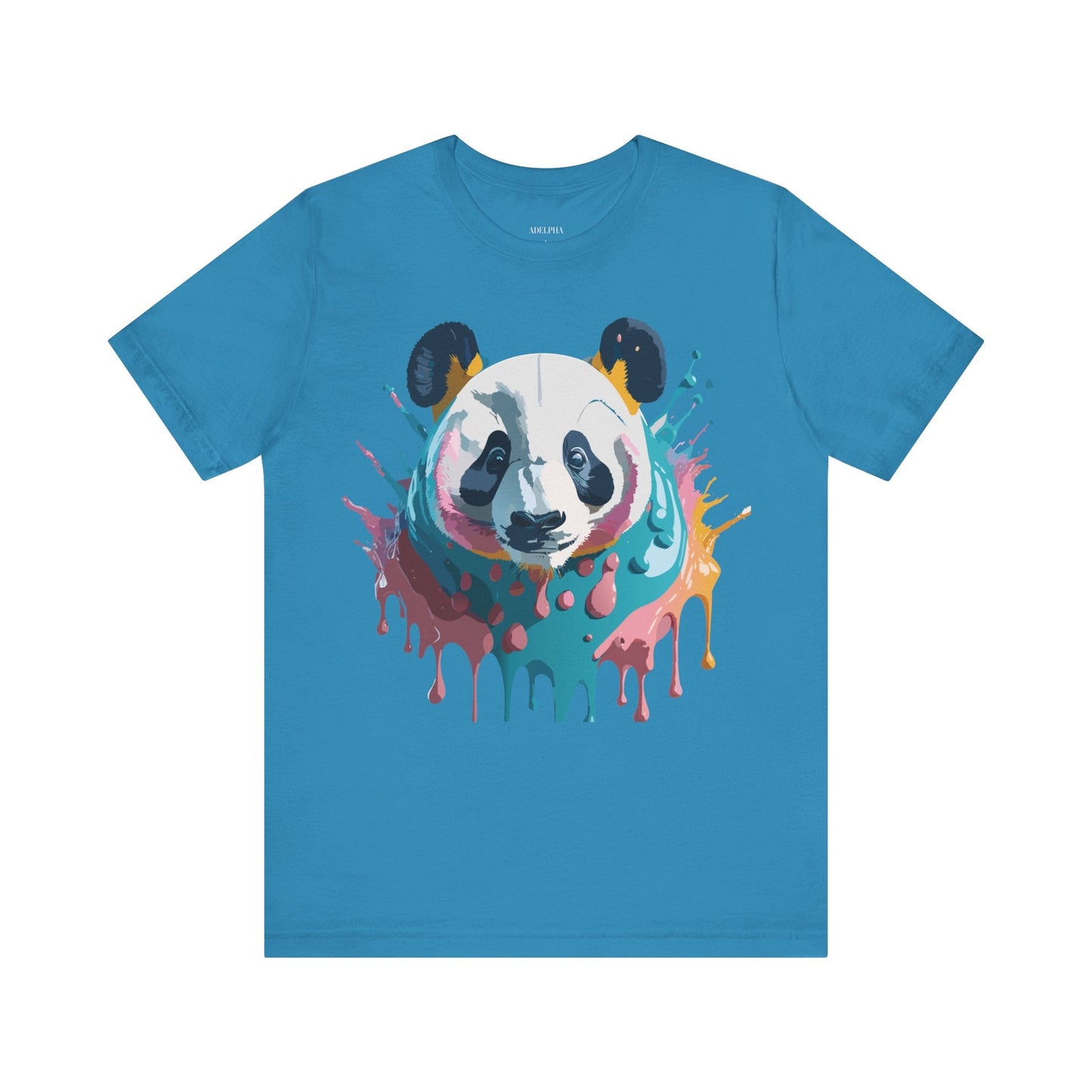 Panda Graphic Tee Unisex Short Sleeve Art Design By Adelpha Vintage Inspired Shirt