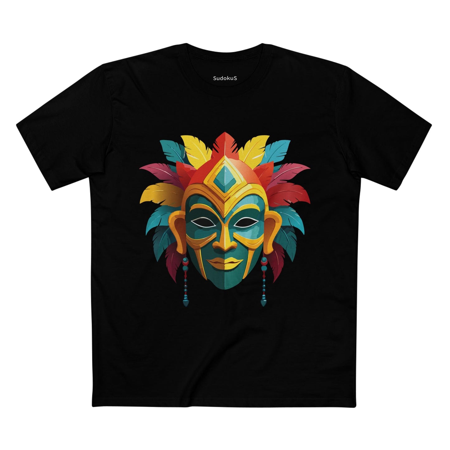 Mask Graphic Unisex 100 Cotton Staple Tee 6