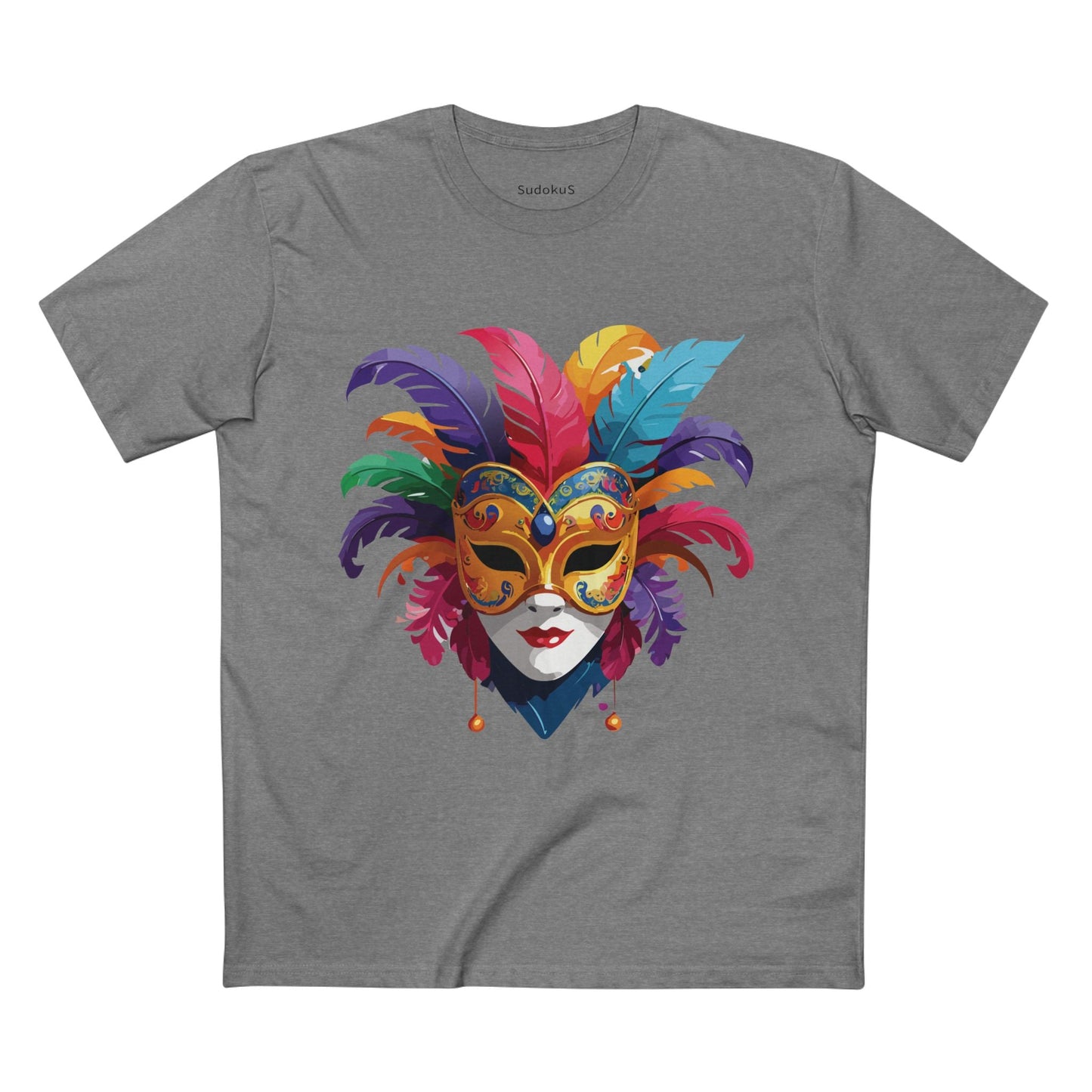 Mask Graphic Unisex 100 Cotton Staple Tee 14