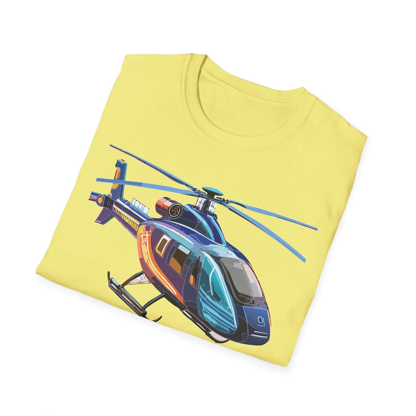 Chopper Helicopter Shirt Unisex T Shirt Softstyle 100 Percent Cotton Comfort Wear
