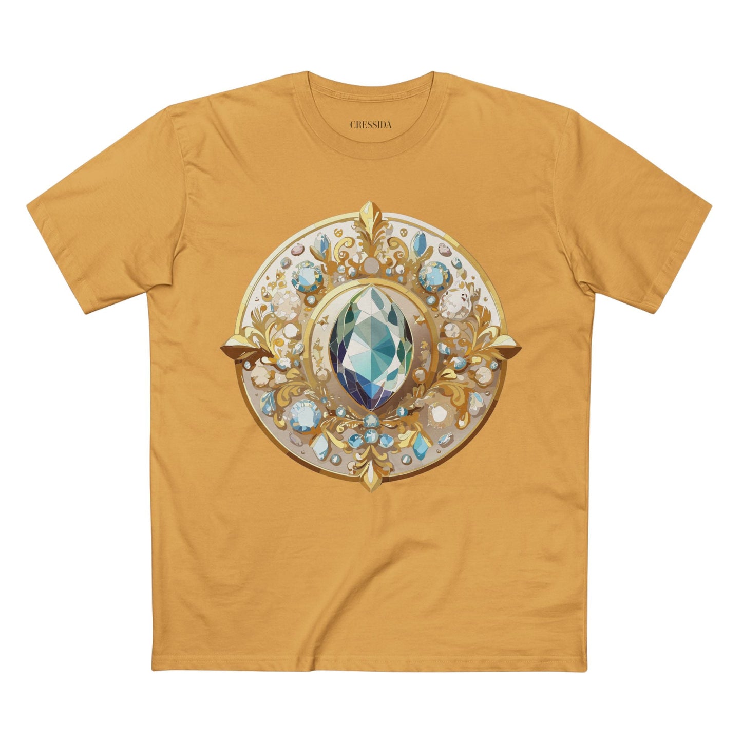 Medallion Graphic T-Shirt Unisex 100 Cotton With Gold Art Design Medal Tee 21