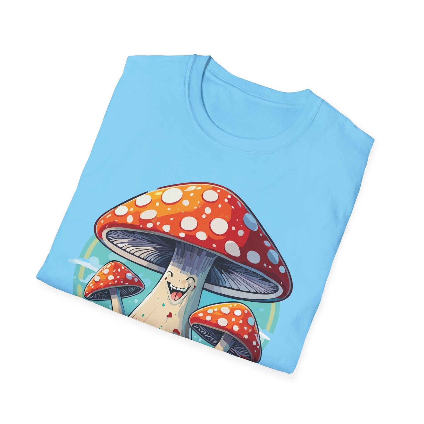 Mashroom Tee Shirt Unisex Funny Mashroom Design Softstyle Cotton Tee For Everyday Comfort
