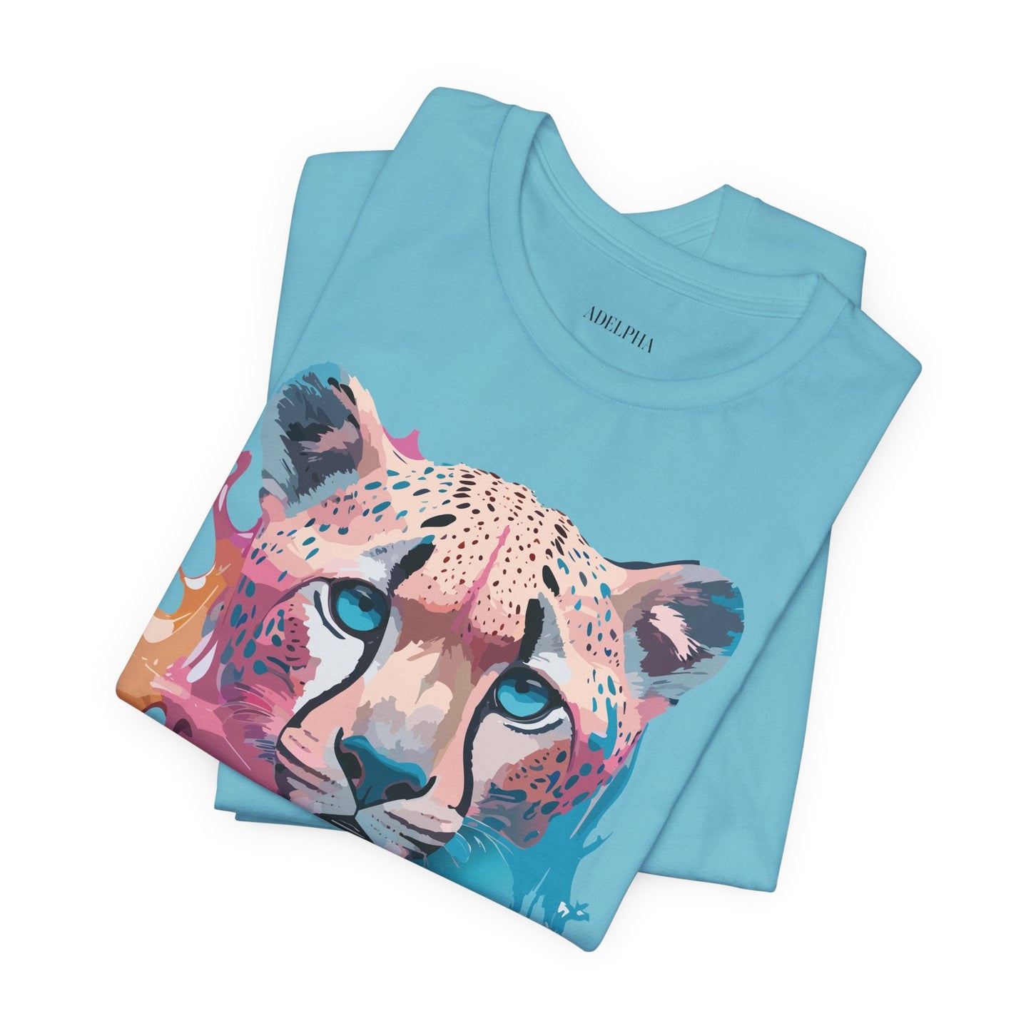 Cheetah Graphic Tee Unisex Jersey Short Sleeve Vintage Inspired Artwork Adelpha