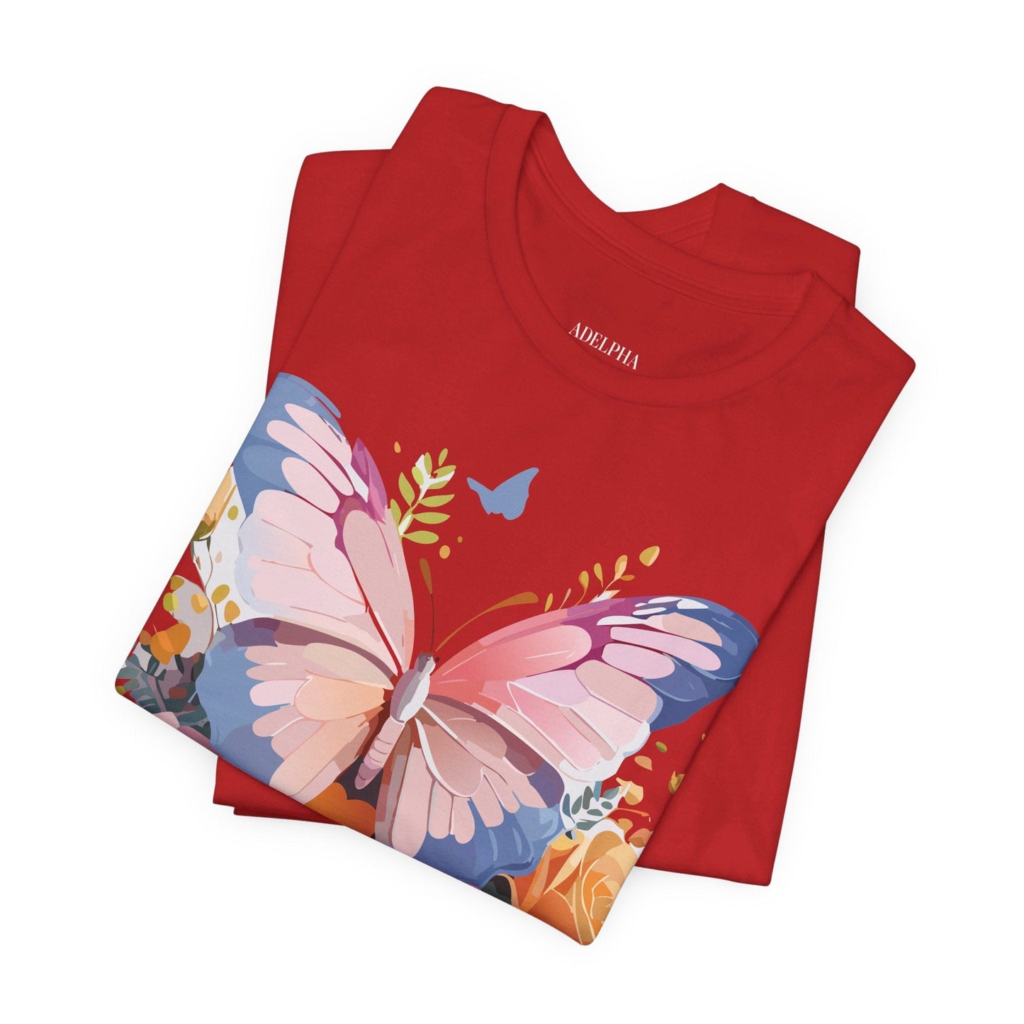 Butterfly Graphic Tee Unisex Short Sleeve Jersey Shirt By Adelpha