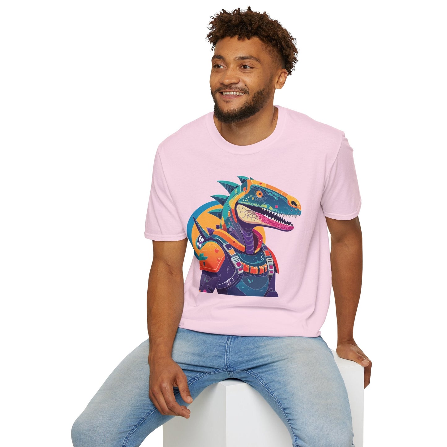 Alien Graphic Unisex Cotton Softstyle UFO Artwork Tee 6