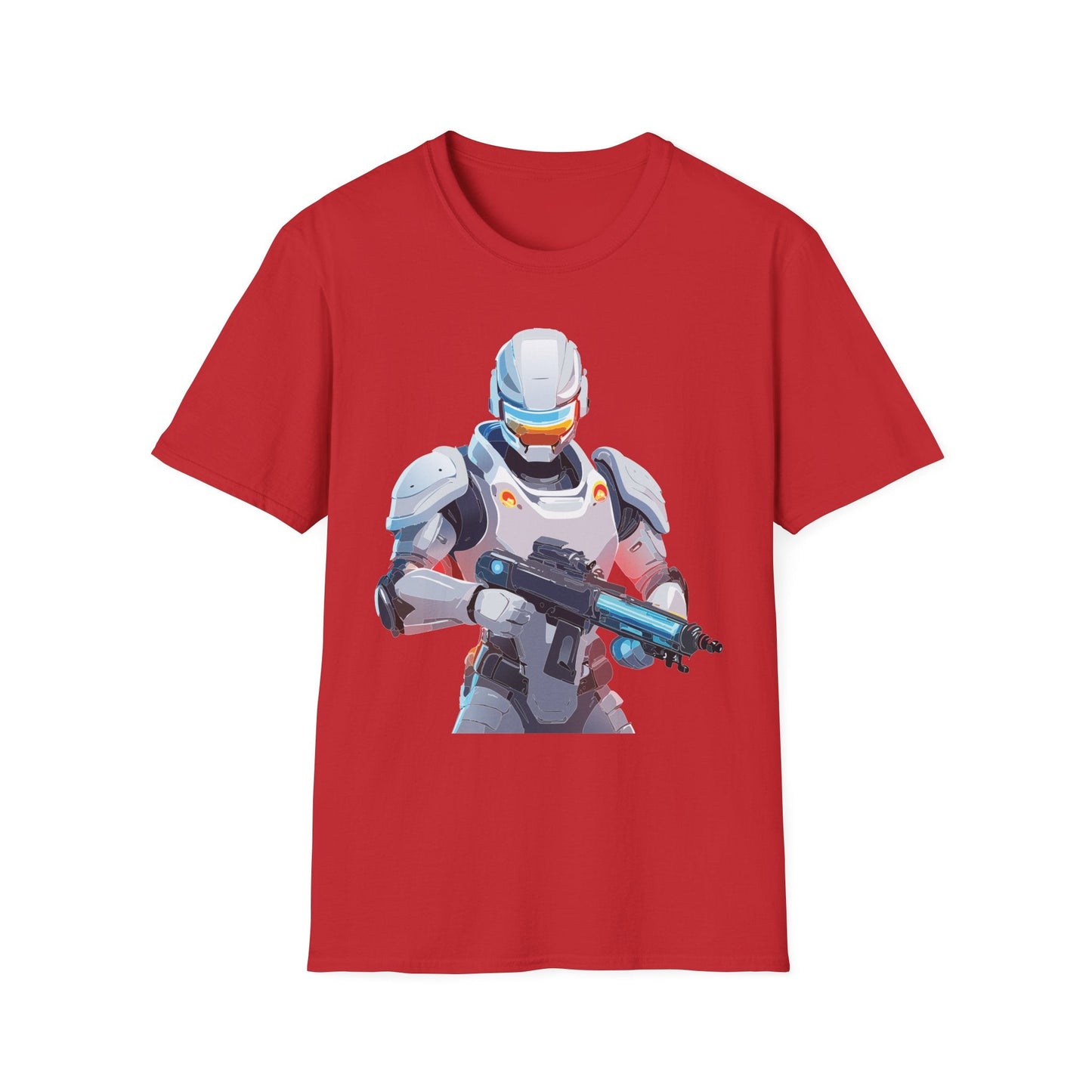 Robocop Themed Unisex Softstyle T Shirt With Robocop Art Design Cotton Tee Premium Comfort