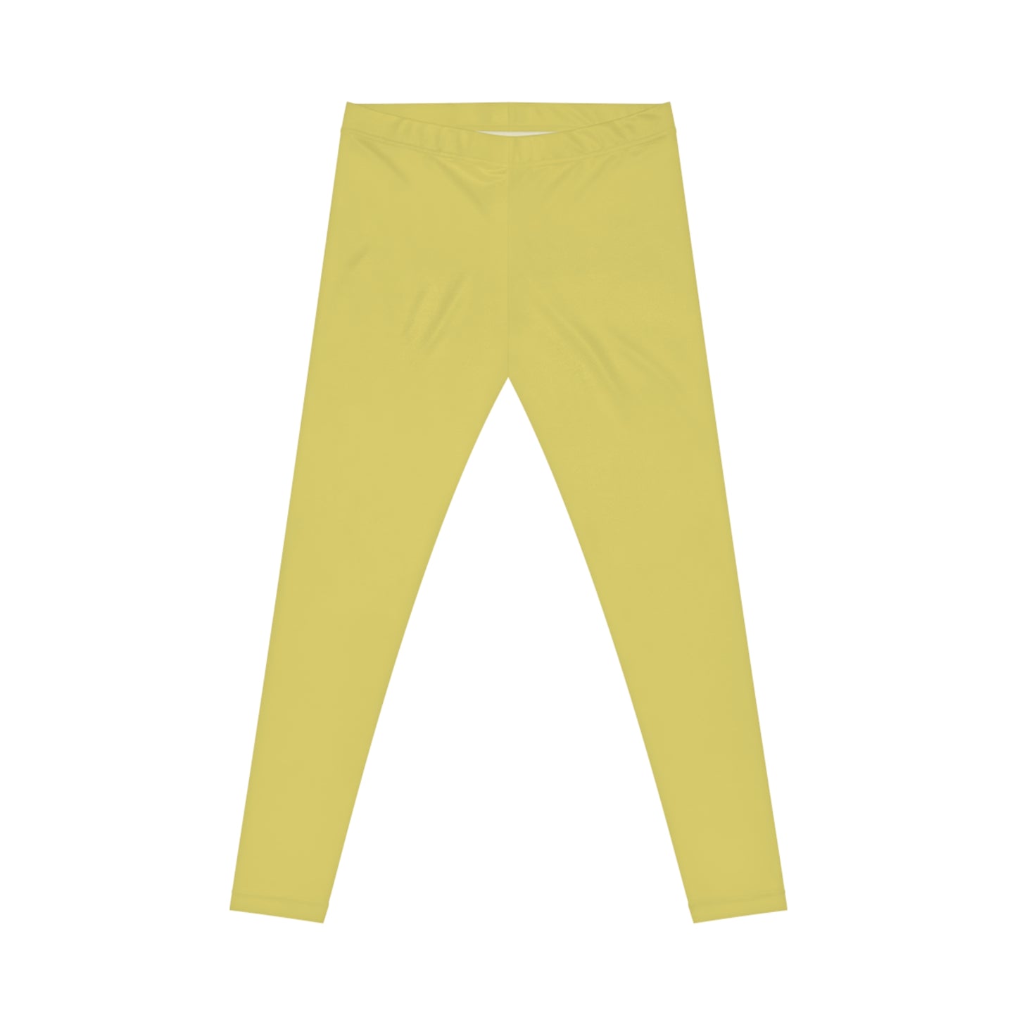 Golden Sand Color Women's Poly-Span Casual Leggings XS-2XL